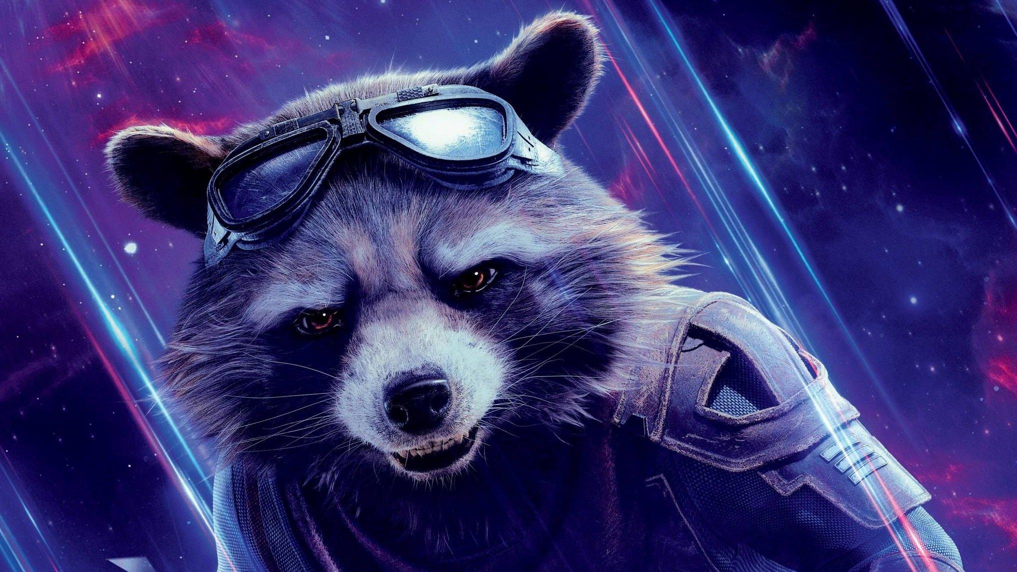 Rocket Raccoon, Avengers Endgame, HD, 4K, Film, 2040x1150 HD Desktop