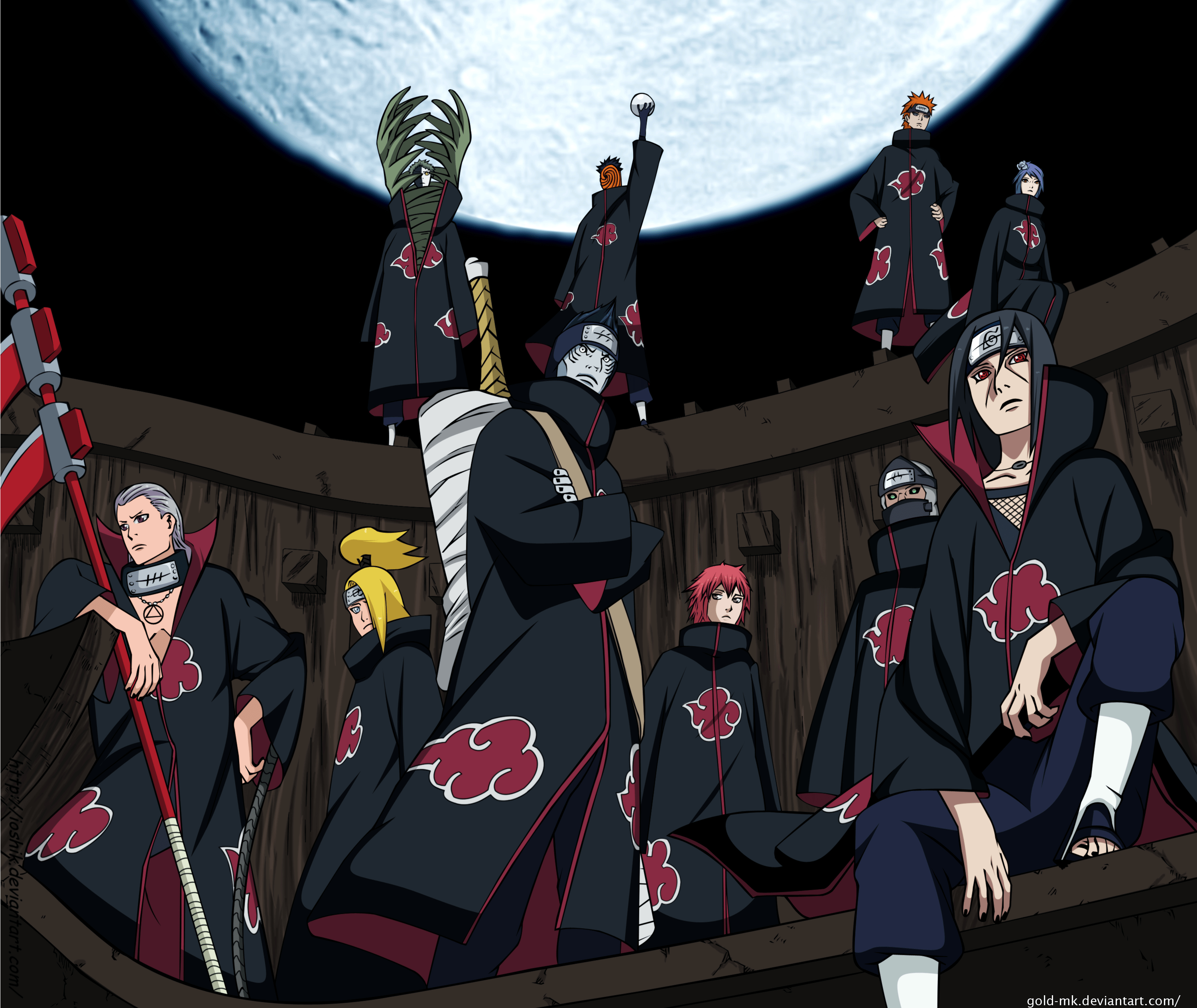 Hidan Anime, Shin Uchiha, Sasori, Naruto, Itachi, Akatsuki, 3010x2530 HD Desktop