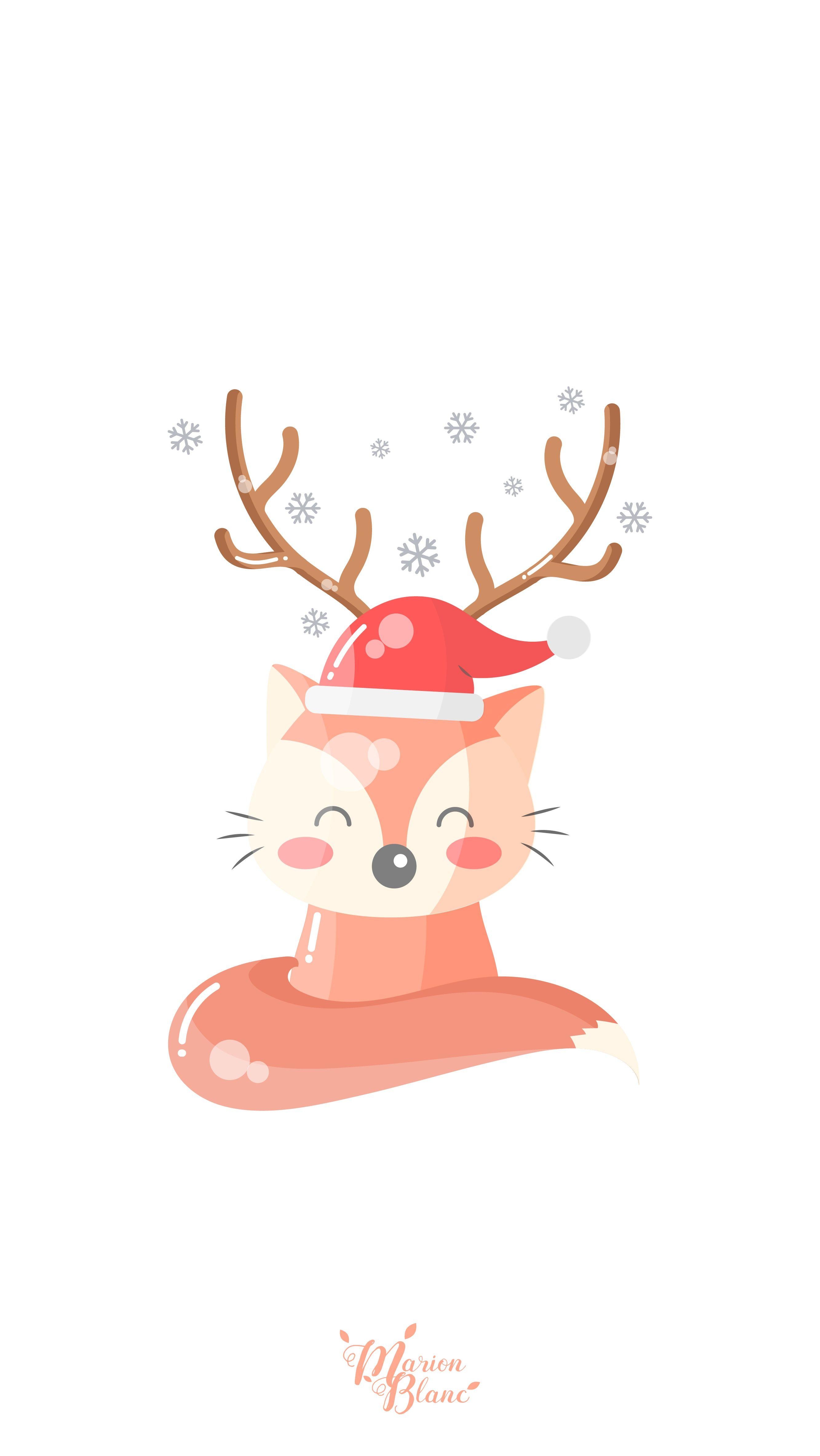 Fuchs, Weihnachten, Schnee, Natur, Tiere, 2670x4740 4K Handy