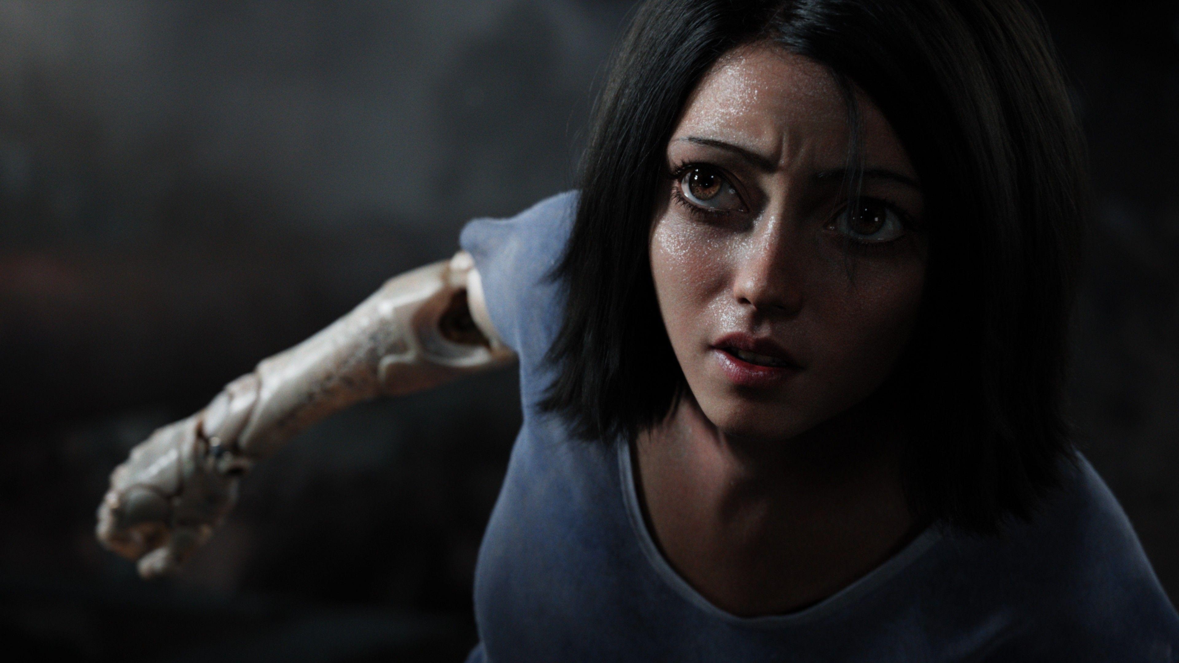 Alita Battle Angel, Rosa Salazar, 4K, Filme, Hintergrund, 3840x2160 4K Desktop