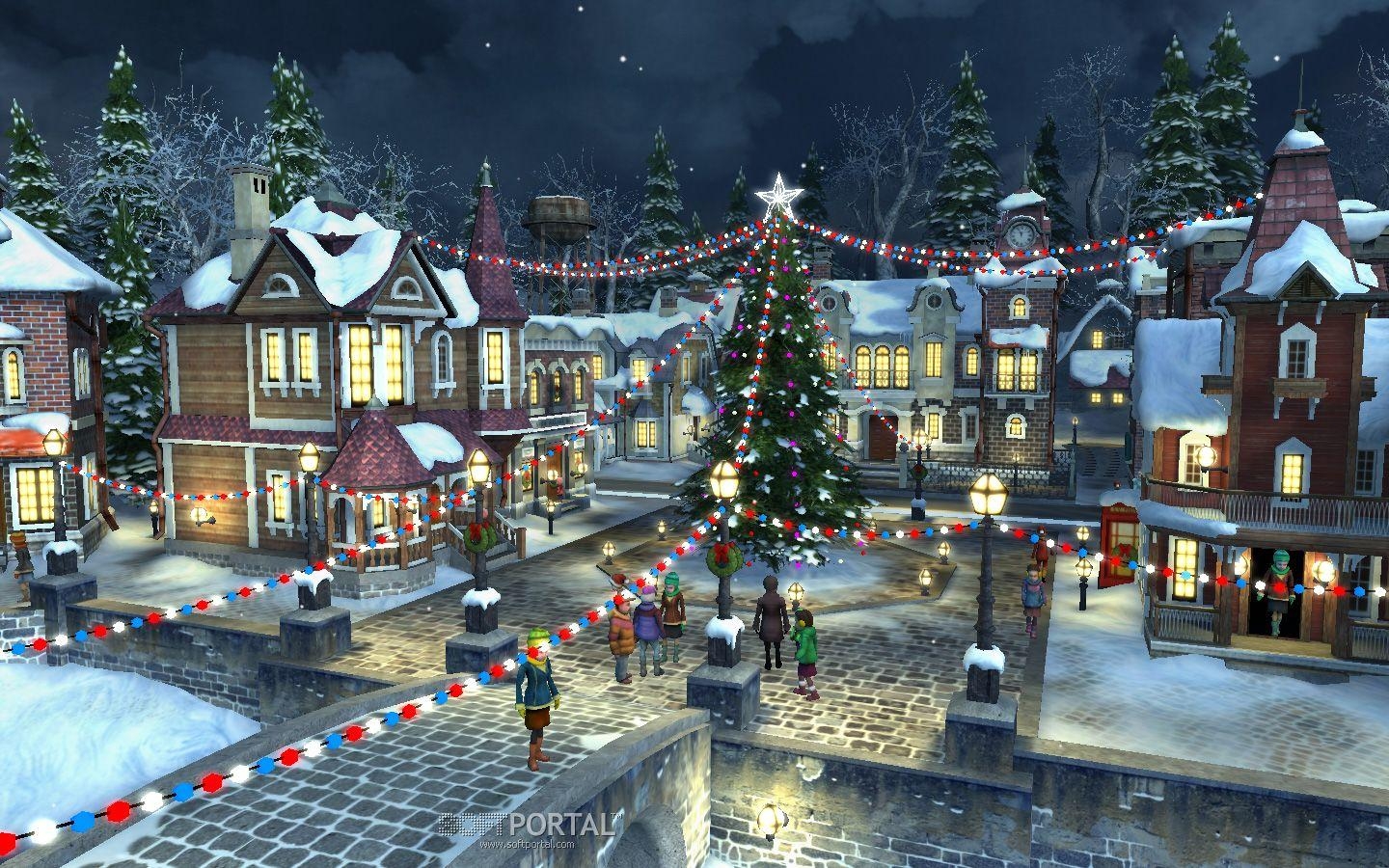 Weihnachtsdorf, Feierlich, Winterlich, Weihnachtsstimmung, Dorfidylle, 1440x900 HD Desktop