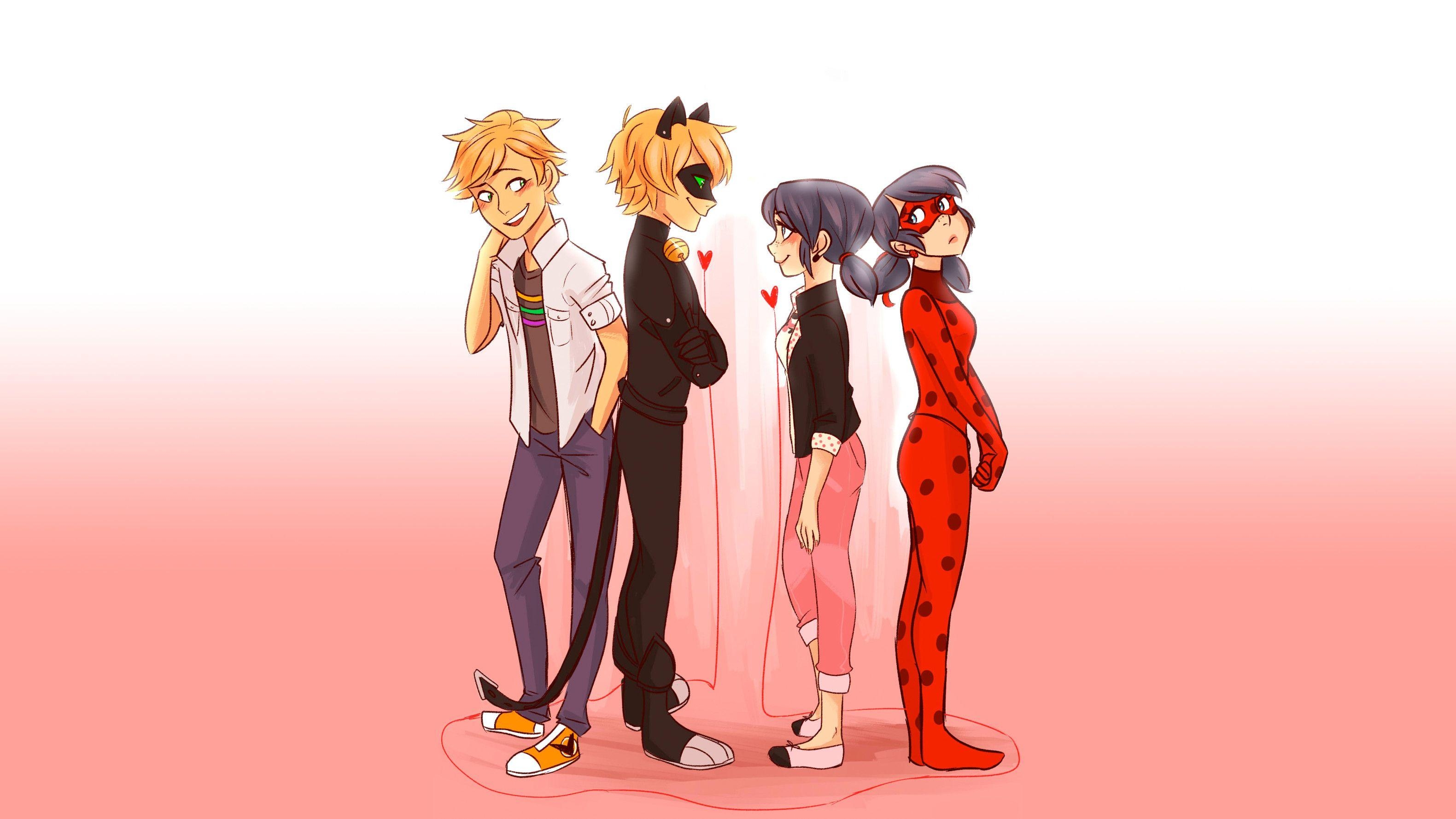 Ladybug, Cat Noir, Cartoons, Miraculous, Bild, 3170x1780 HD Desktop