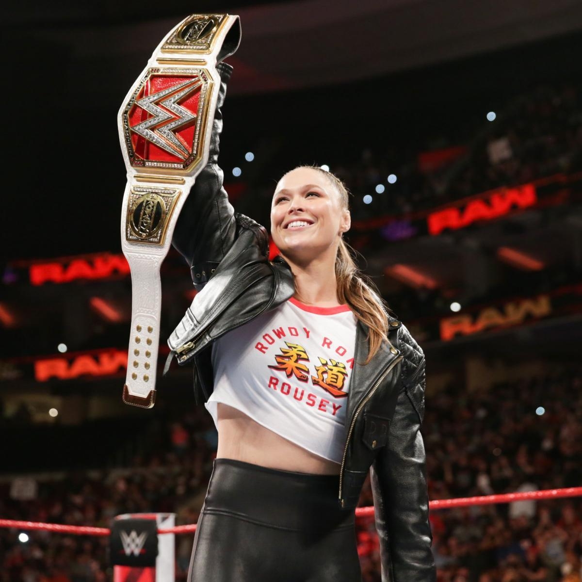 WWE Raw, Ronda Rousey, Frauenwrestling, WWE Champions, Kämpferin, 1200x1200 HD Handy