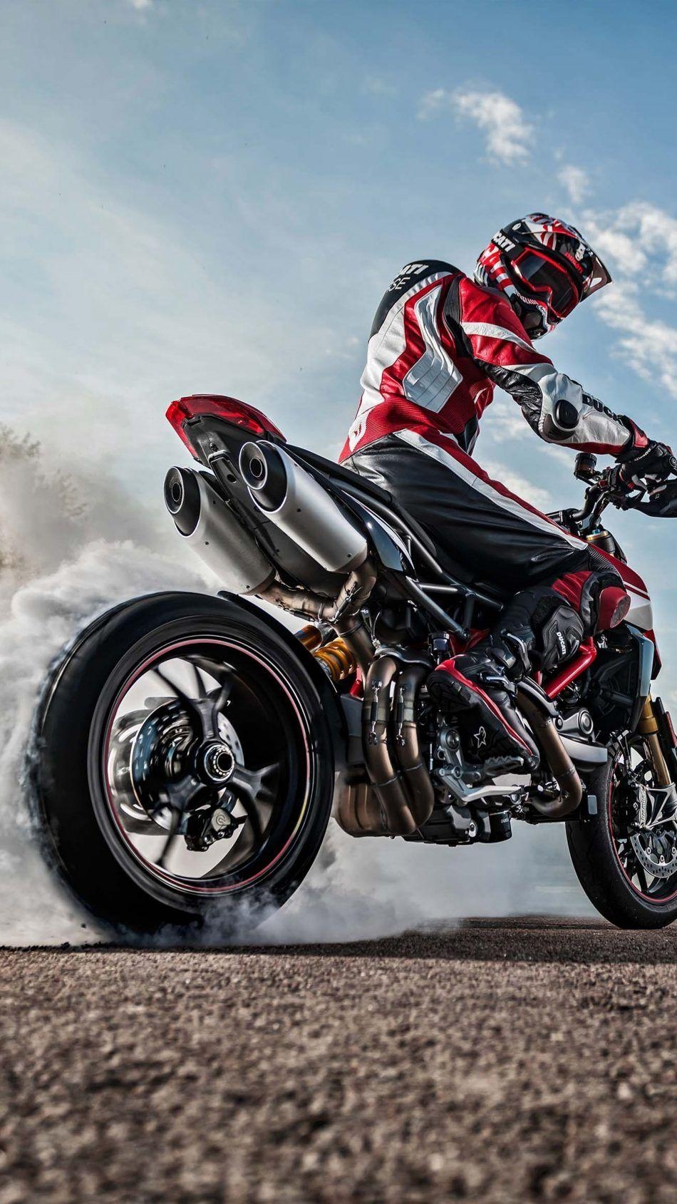 Ducati, Hypermotard 950, Bike, 4K, Burnout, 950x1690 HD Handy