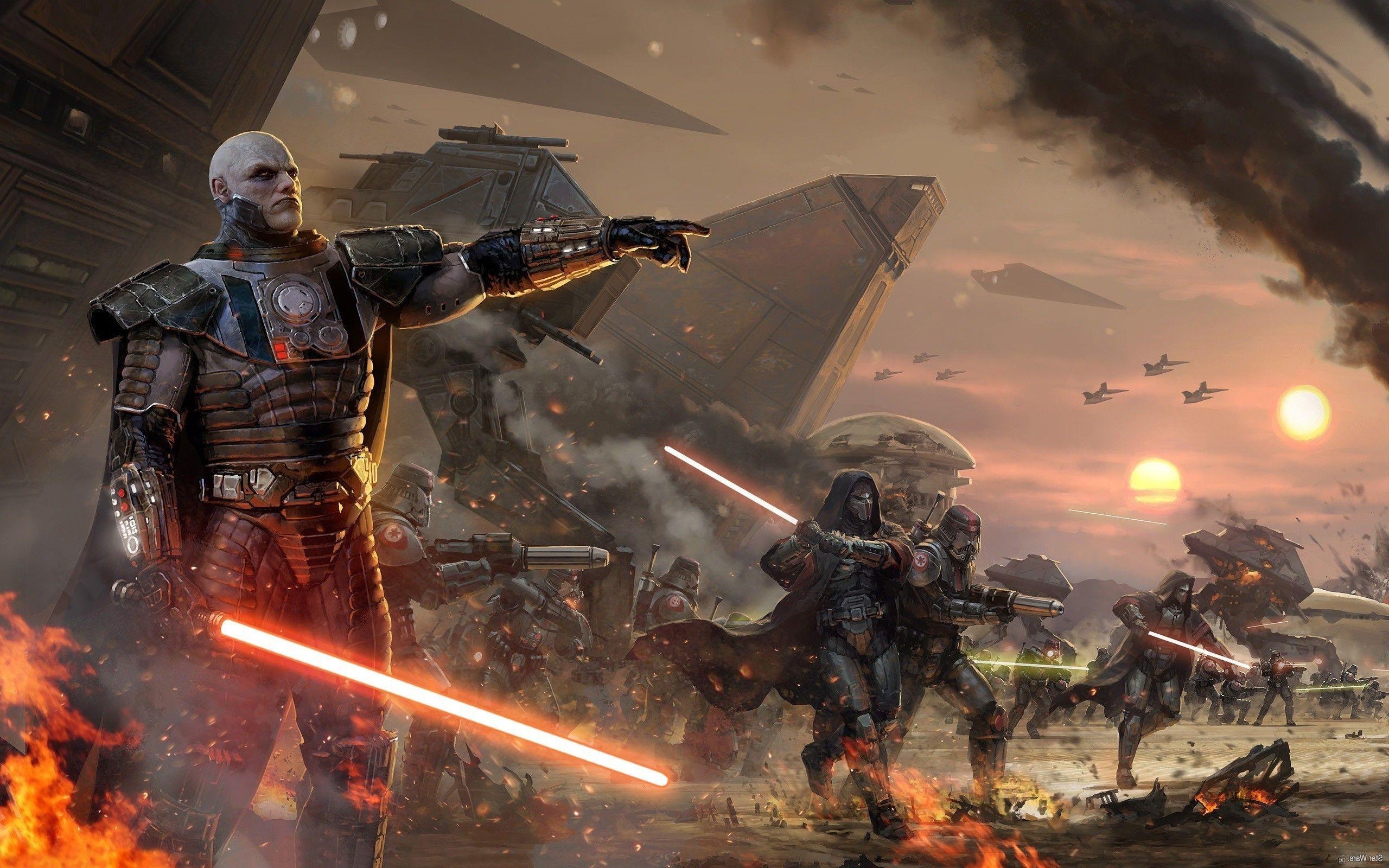 Clone Wars, Star Wars, TV-Serie, Cartoon, Hintergrund, 2560x1600 HD Desktop