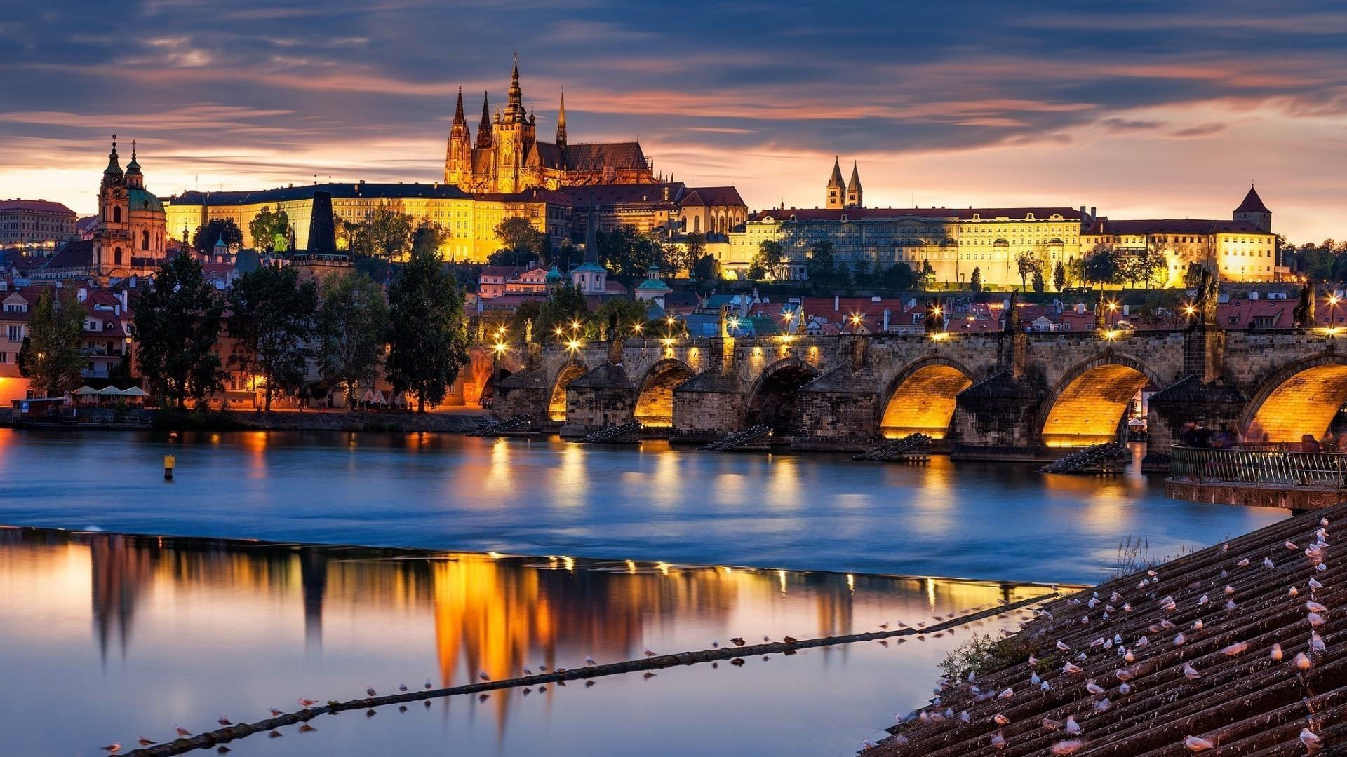 Charles Bridge, Prag, Brücke, Reisen, Geschichte, 1920x1080 Full HD Desktop