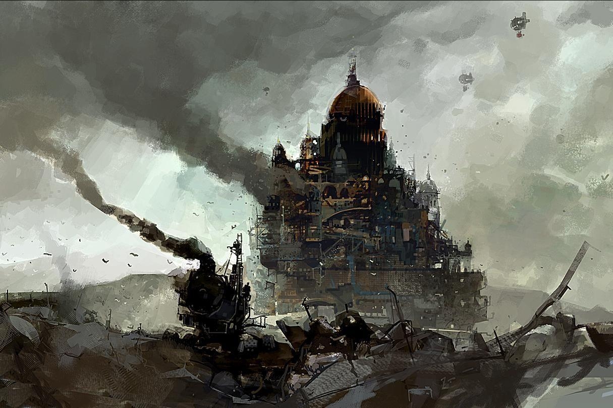 London, Mortal Engines, Ian McQue, Kunst, Stadt, 1220x810 HD Desktop