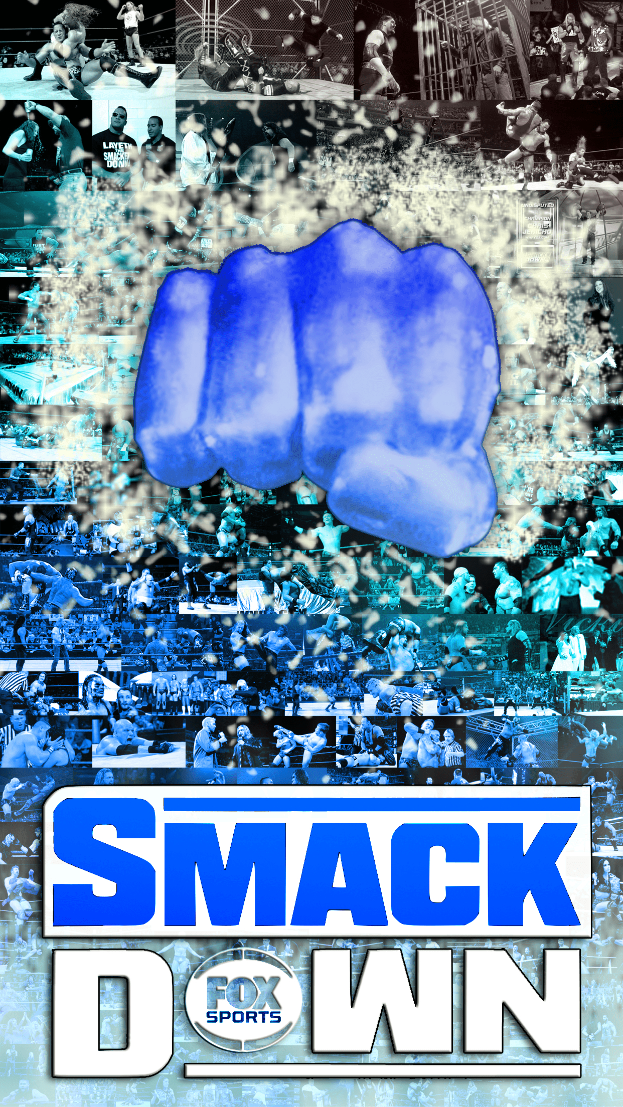 Smackdown auf Fox, iPhone 8, Hintergrund, 20 Jahre, Wrestling, 1250x2210 HD Handy