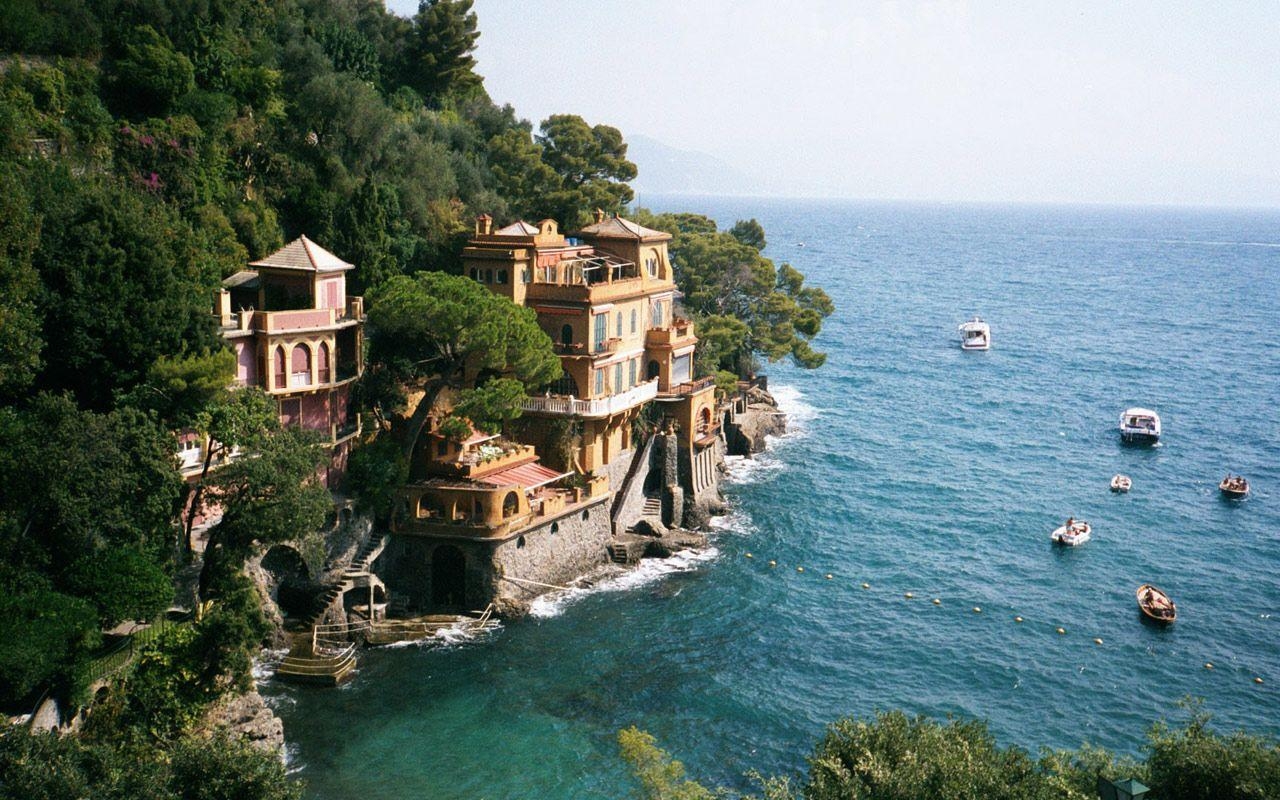 Italienische Riviera, Portofino, Fotos, Reisziele, Hintergrund, 1280x800 HD Desktop