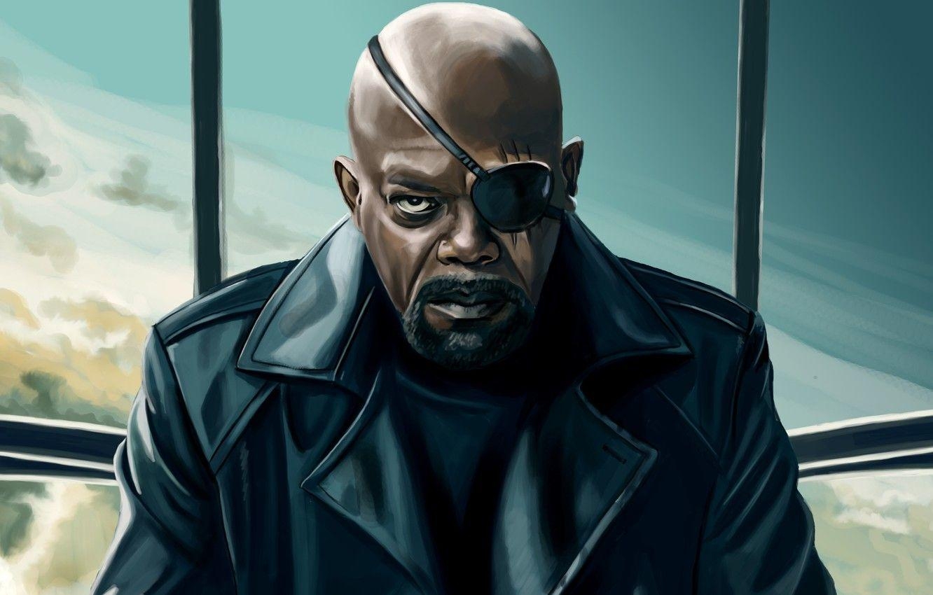 S.H.I.E.L.D, Nick Fury, Samuel L., Wallpaper, Agent, 1340x850 HD Desktop