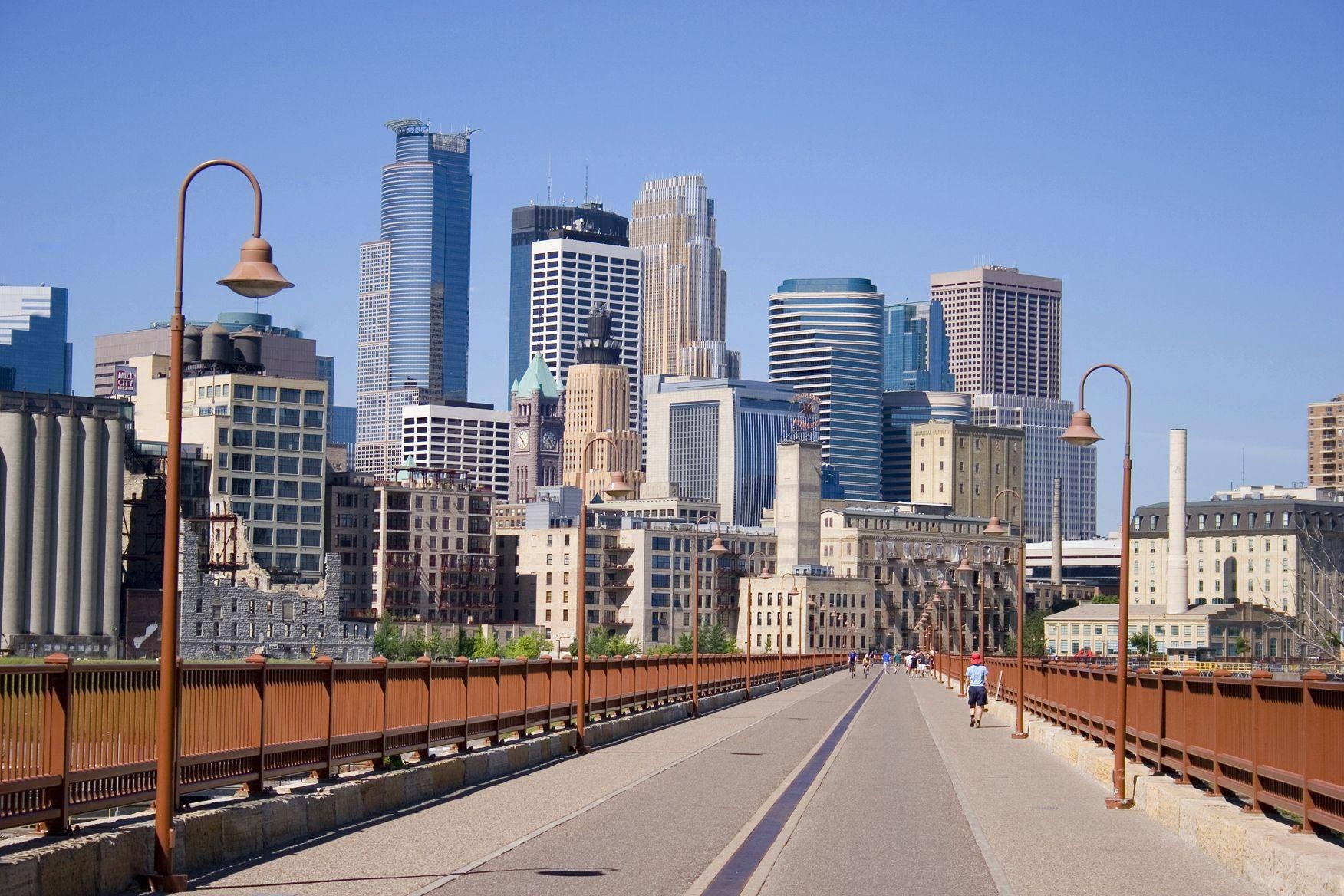 Minneapolis, HD, Stadt, Architektur, Panorama, 1760x1170 HD Desktop