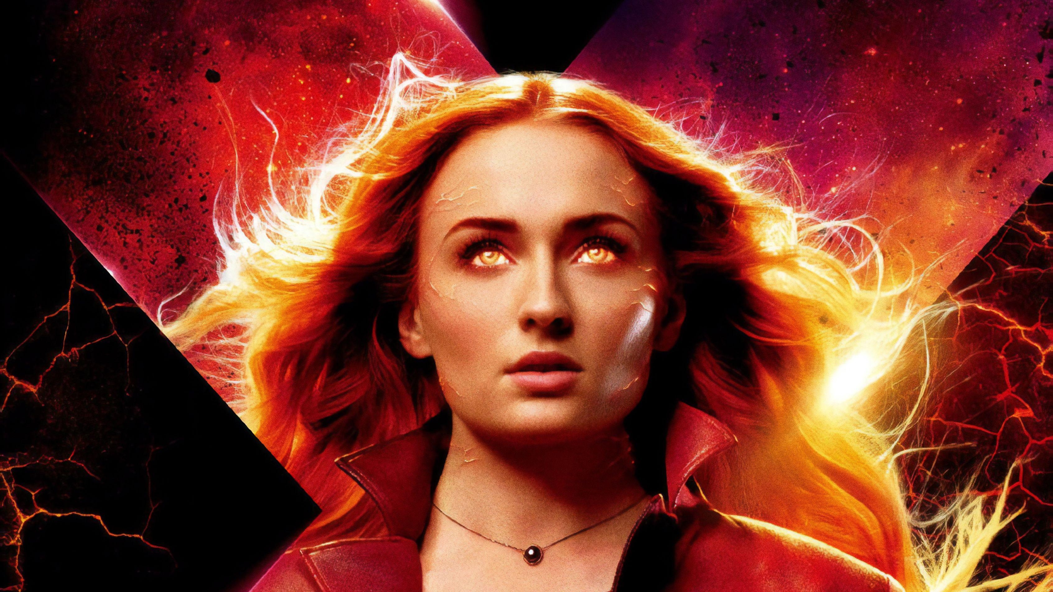 Jean Grey, X-Men, Dark Phoenix, HD Filme, 4K, 3390x1910 HD Desktop