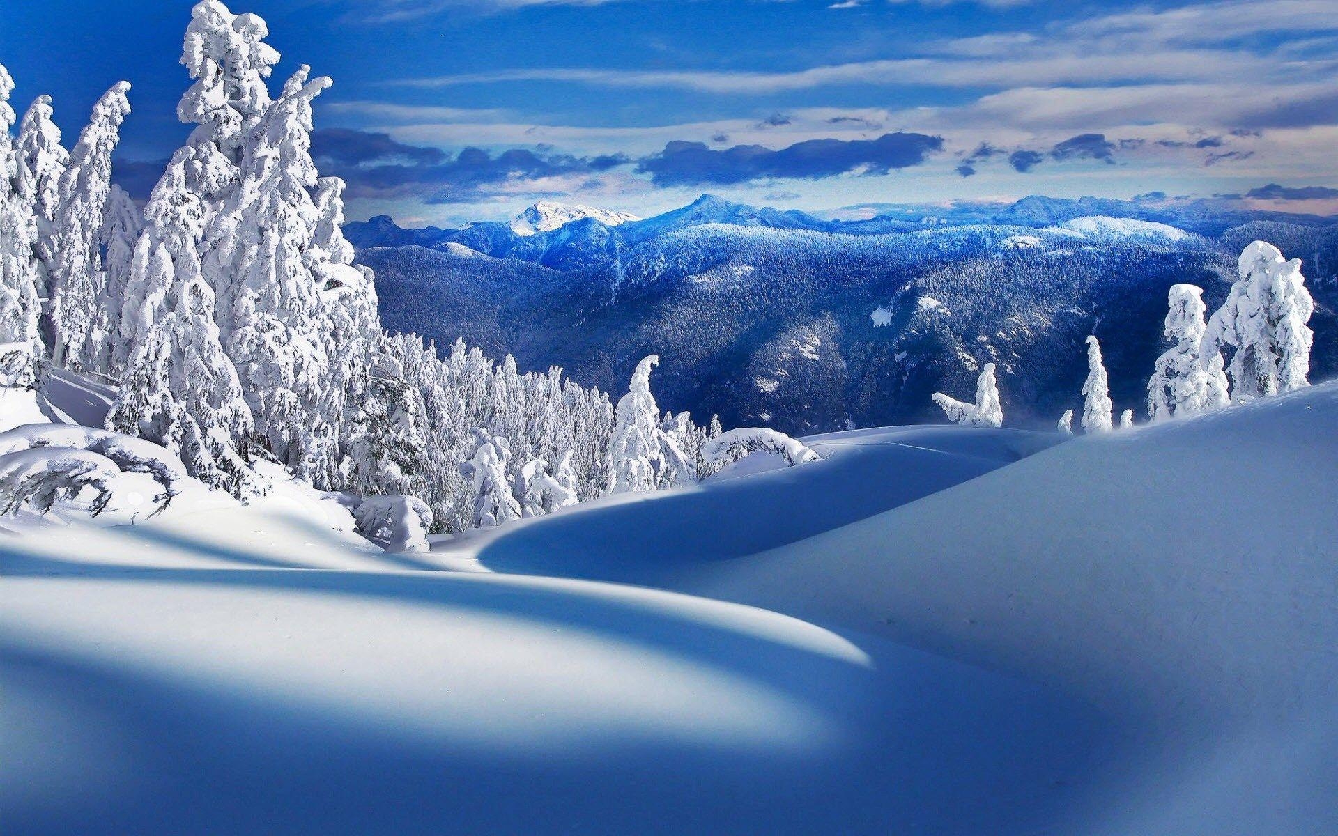 Eis, Berge, Kanada, Winter, Schnee, 1920x1200 HD Desktop