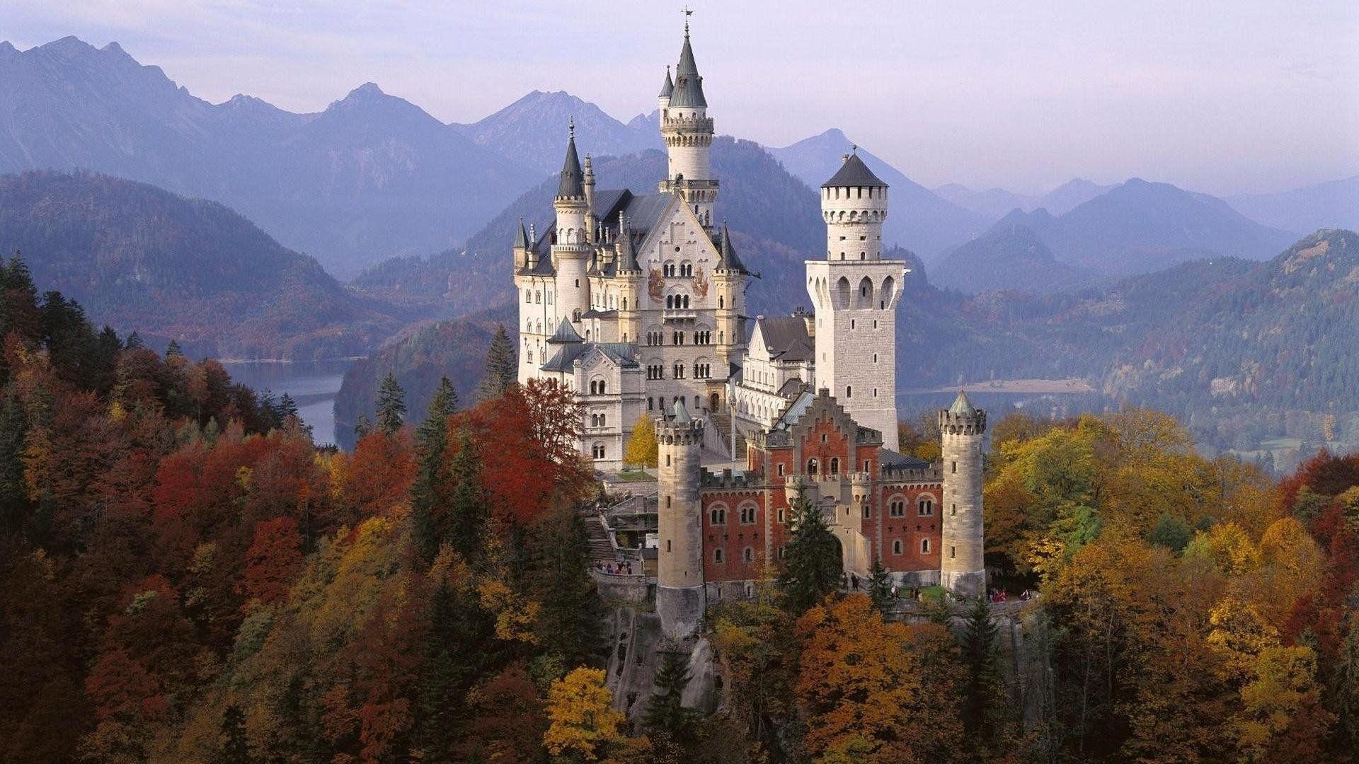 Neuschwanstein, HD, Bayern, Märchenschloss, Pracht, 1920x1080 Full HD Desktop