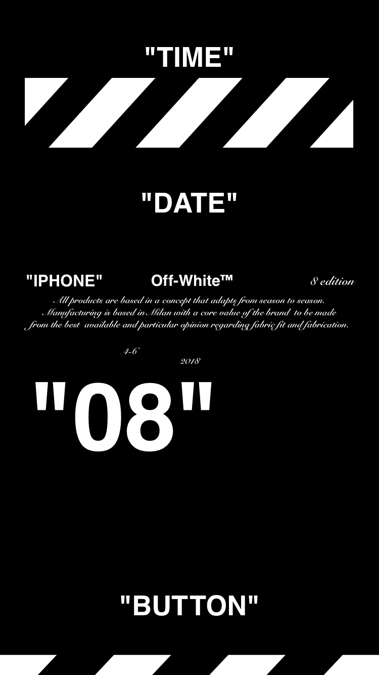 OFF-WHITE, iPhone, Tapete, Design, Mode, 750x1340 HD Handy