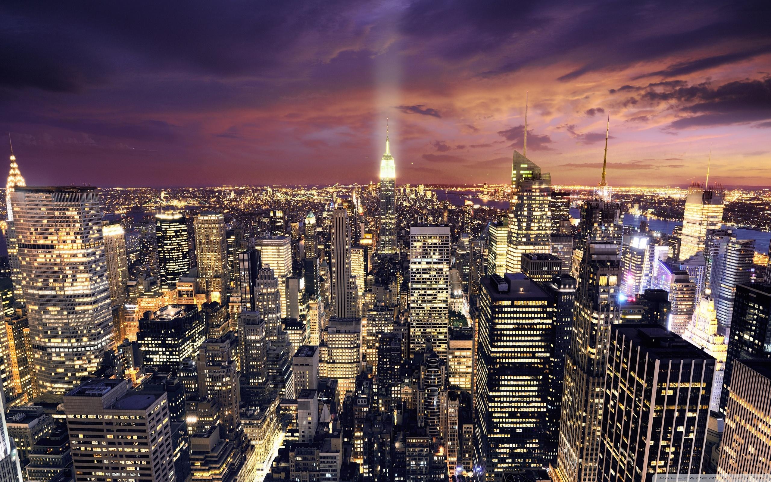 Manhattan, 7x1600, Stadt, Hochhaus, Amerika, 2560x1600 HD Desktop