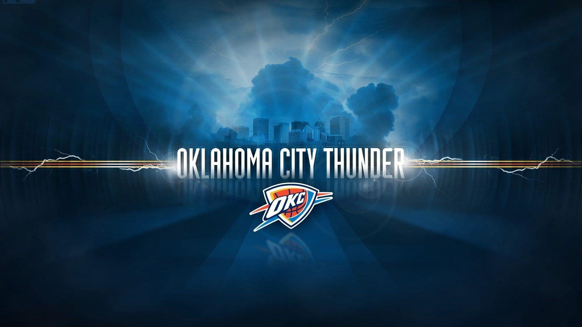 Logo, Oklahoma City Thunder, HD, Hintergrund, Team, 1920x1080 Full HD Desktop