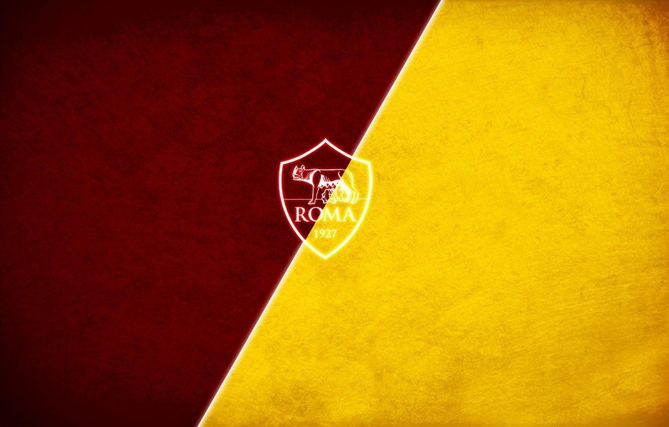 AS Roma, Sportlogo, Fußball, Hintergrund, Bild, 1340x850 HD Desktop