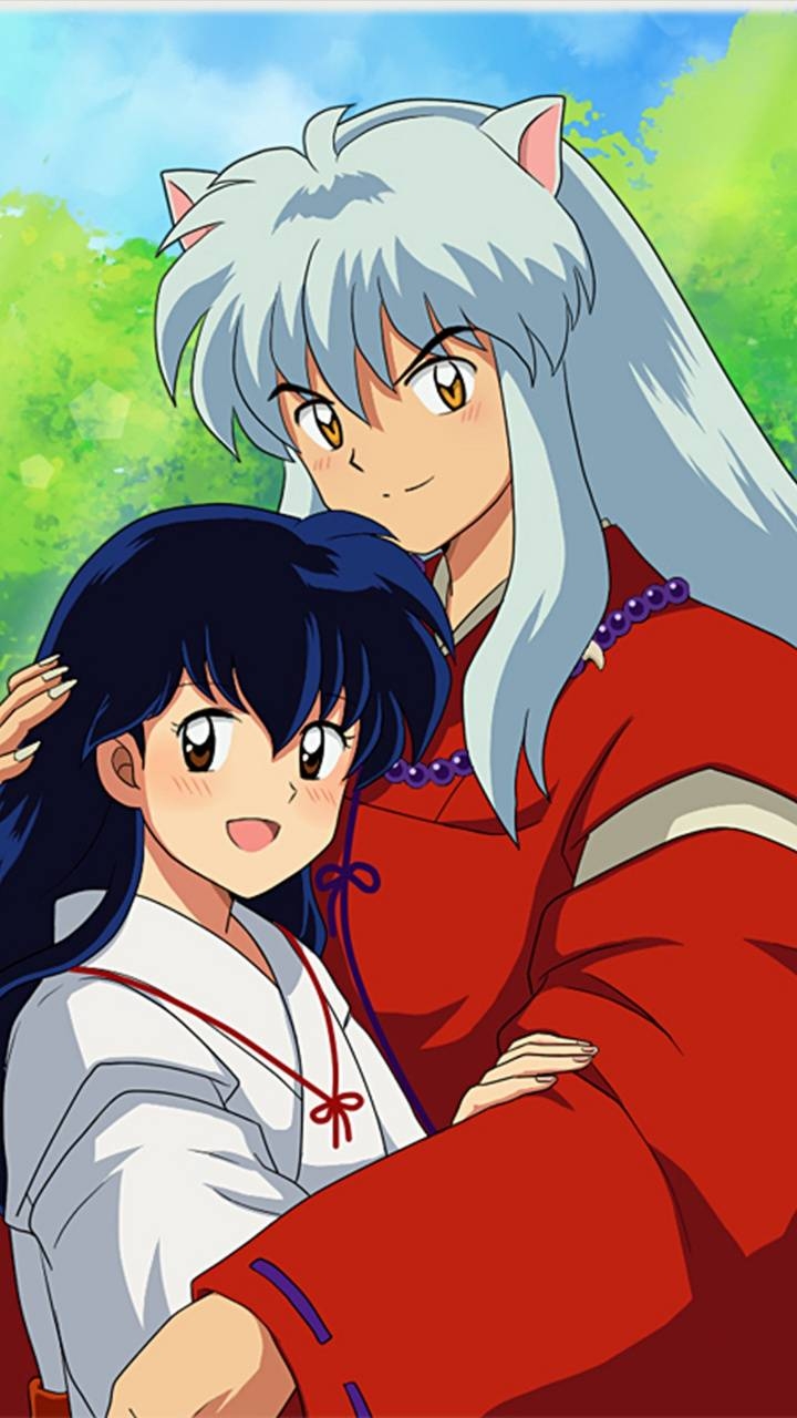 Inuyasha, Kagome, Anime, Liebe, Hintergrund, 720x1280 HD Handy