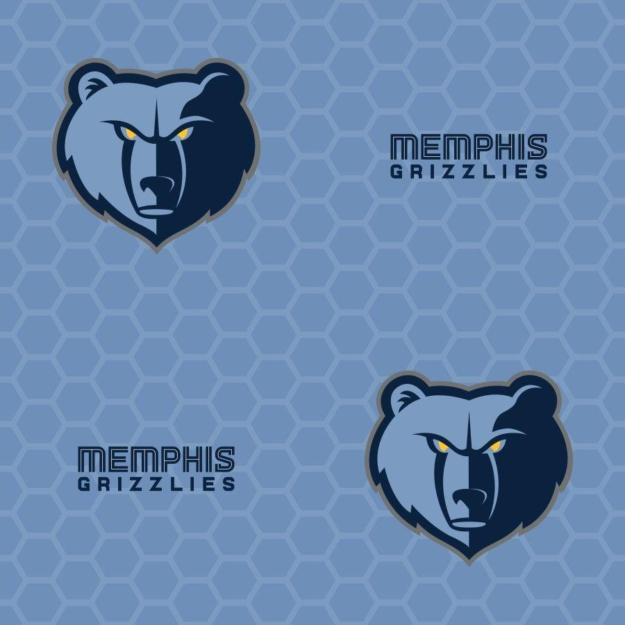 Memphis Grizzlies, Logo, Muster, Hellblau, Lizenziert, 900x900 HD Handy