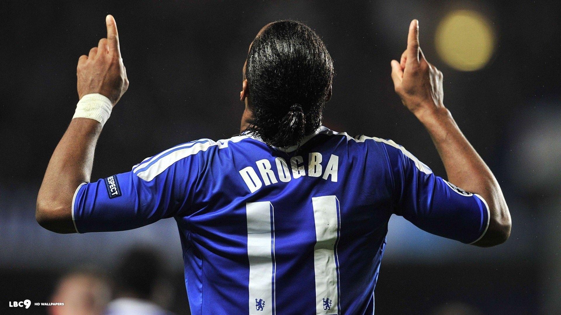 Drogba, Chelsea, Blau, Fußball, Champion, 1920x1080 Full HD Desktop