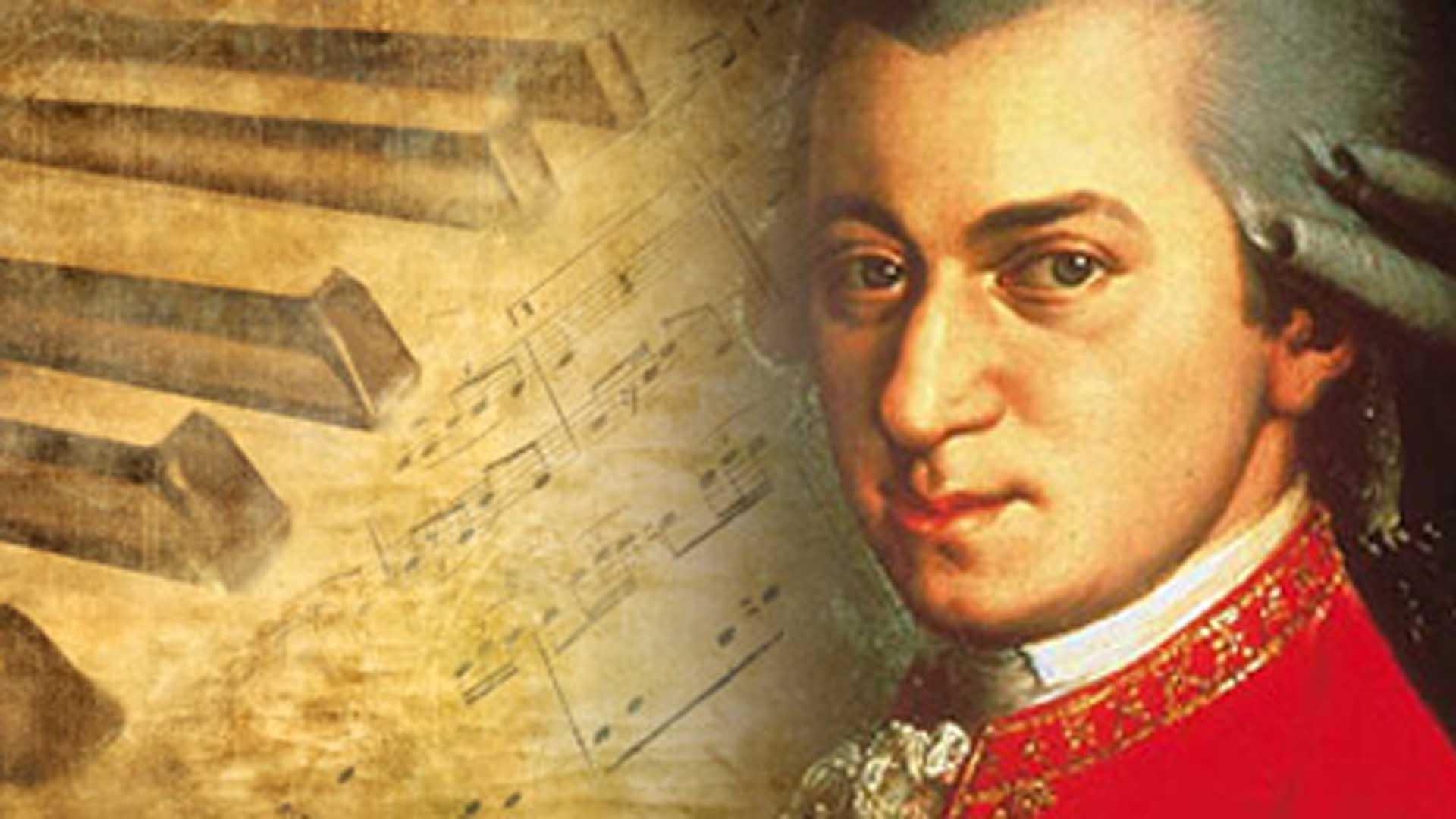 Amadeus Mozart, Portrait, Hintergrund, Klassische Musik, Komponist, 1920x1080 Full HD Desktop