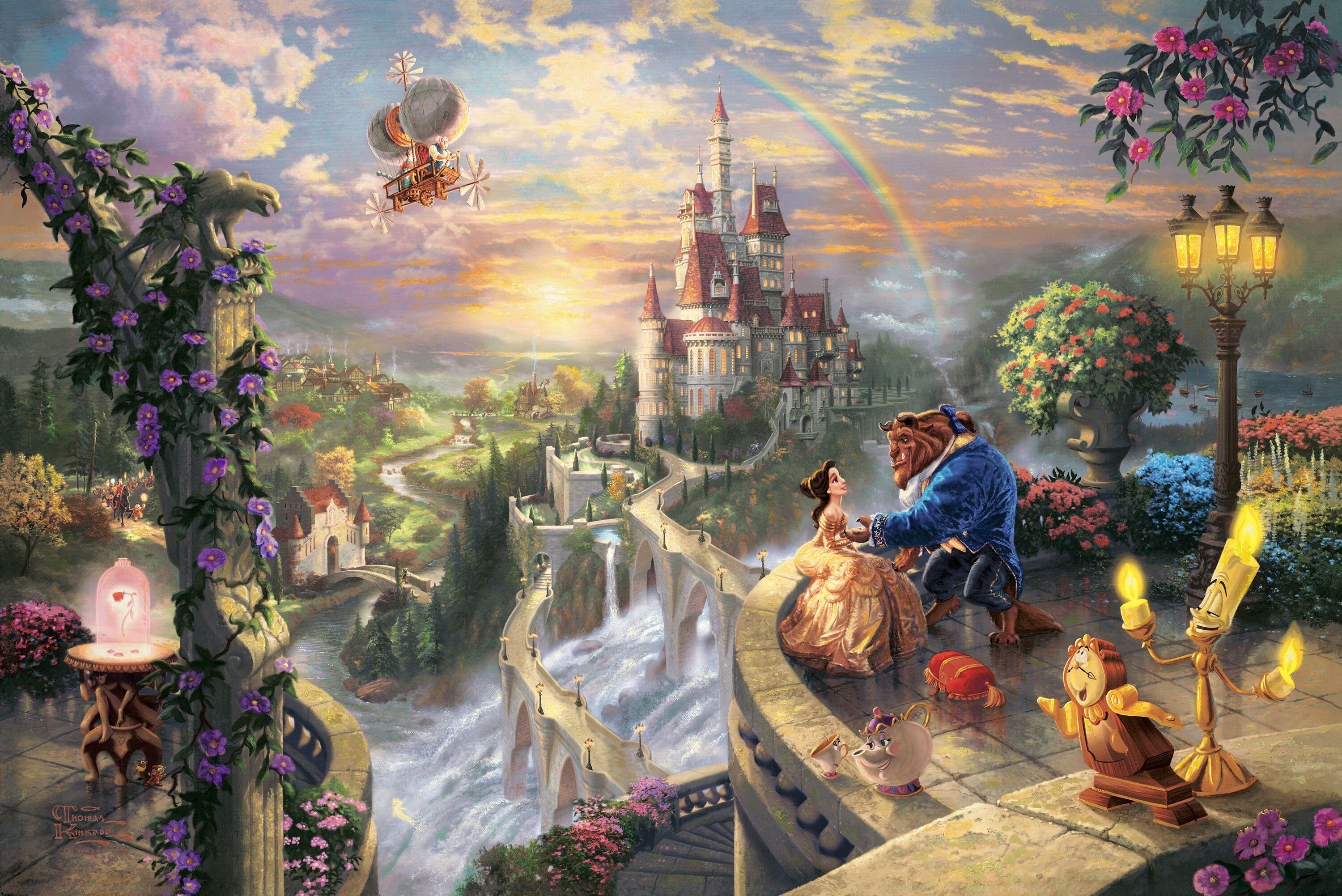 Die Schöne und das Biest, HD, Disney, Film, Cartoon, 3000x2010 HD Desktop