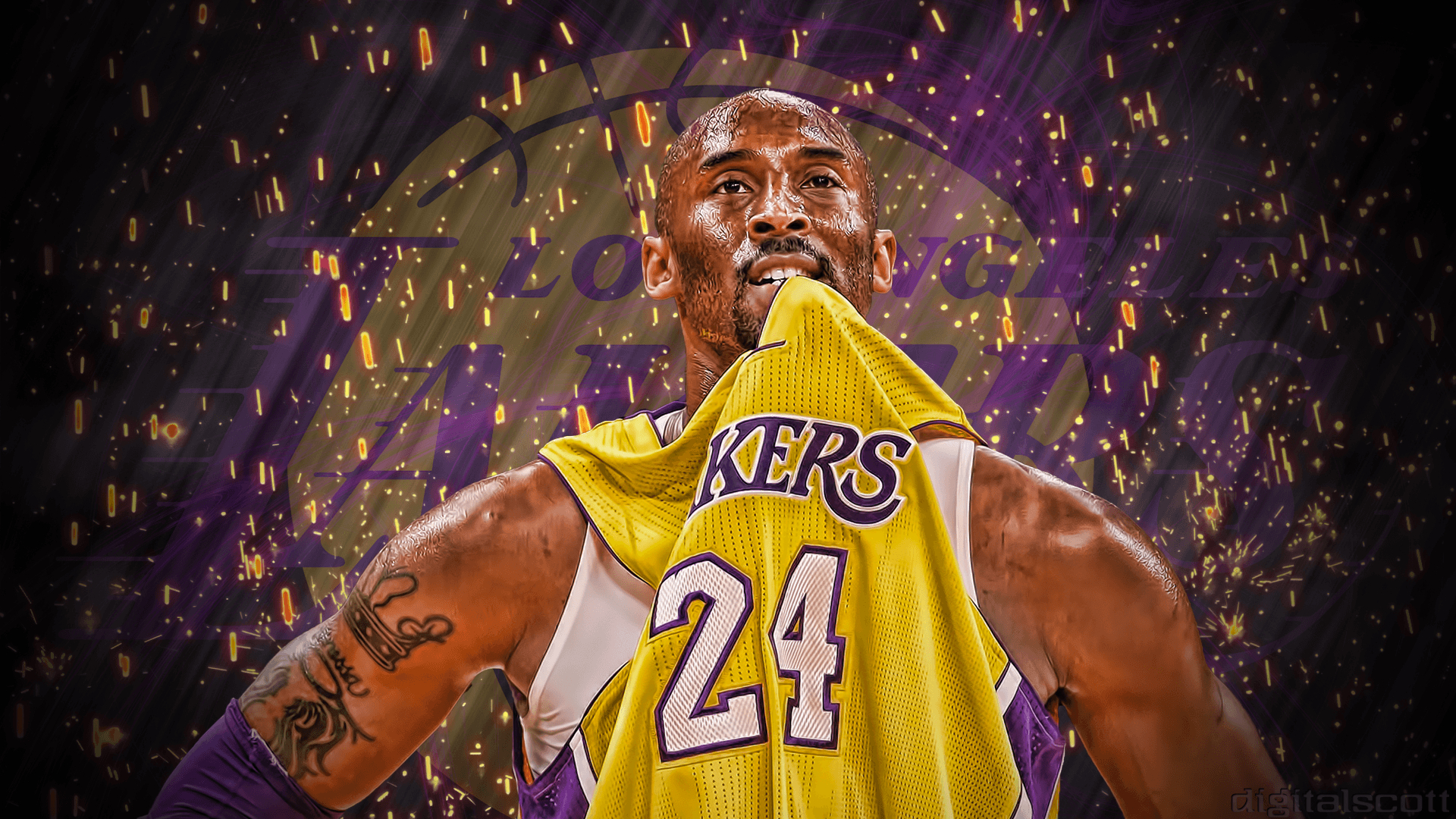 Kobe Bryant, Kostenlos, Computer, Hintergrundbild, Sportikone, 1920x1080 Full HD Desktop