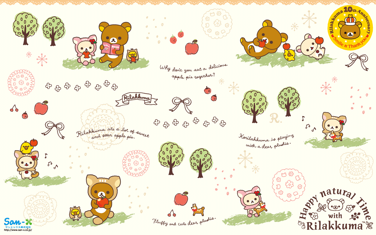 Rilakkuma, Bild, Korilakkuma, Archiv, Kawaii, 1280x800 HD Desktop