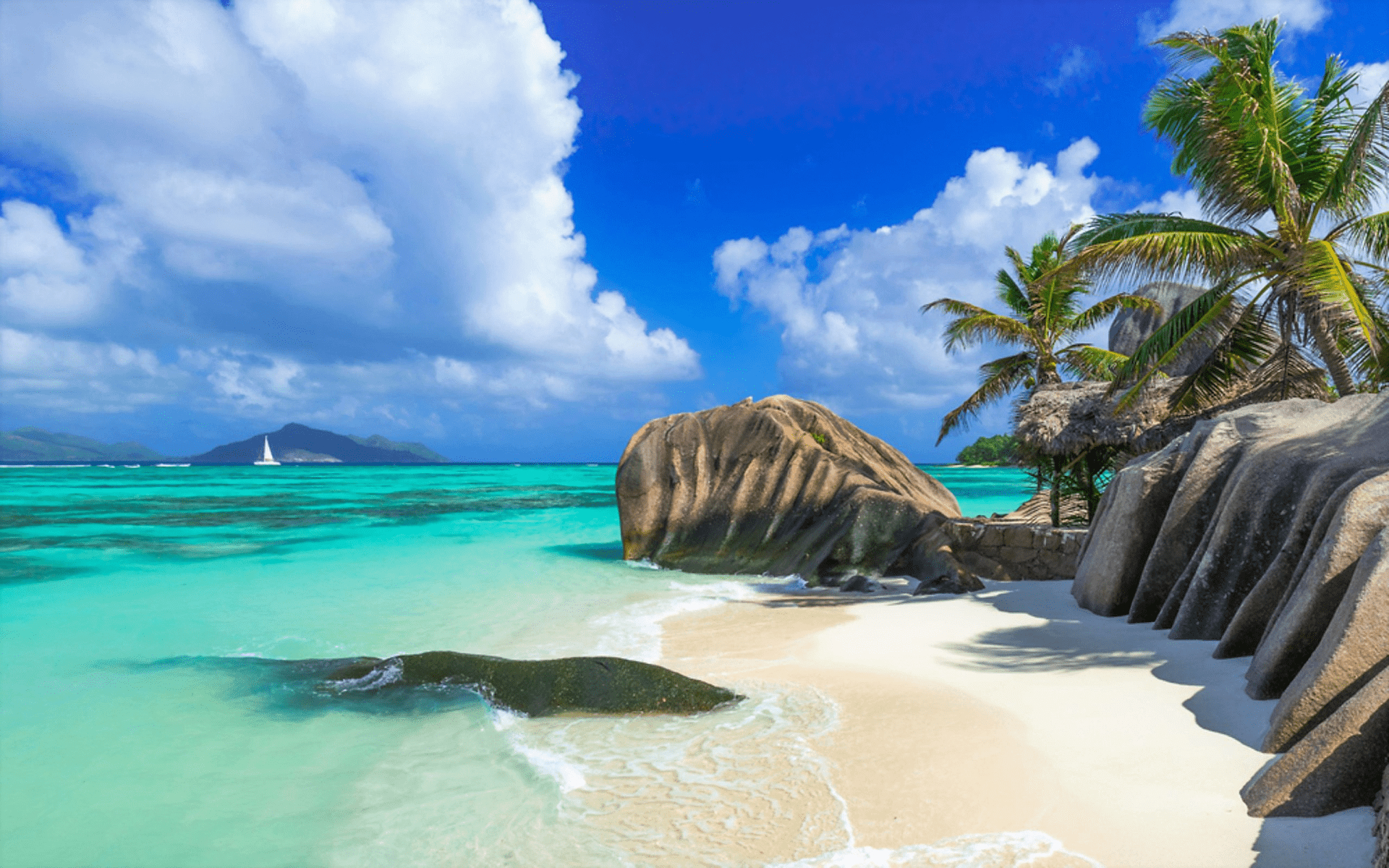 Seychellen, Hintergrundbild, HD, Meer, Tropen, 1920x1200 HD Desktop