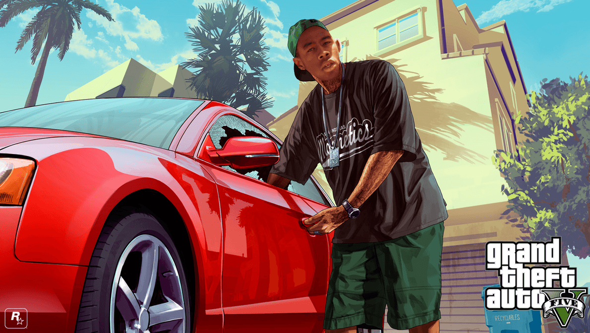 GTA V, Tyler the Creator, Hintergrundbild, Spiel, Musik, 1190x680 HD Desktop