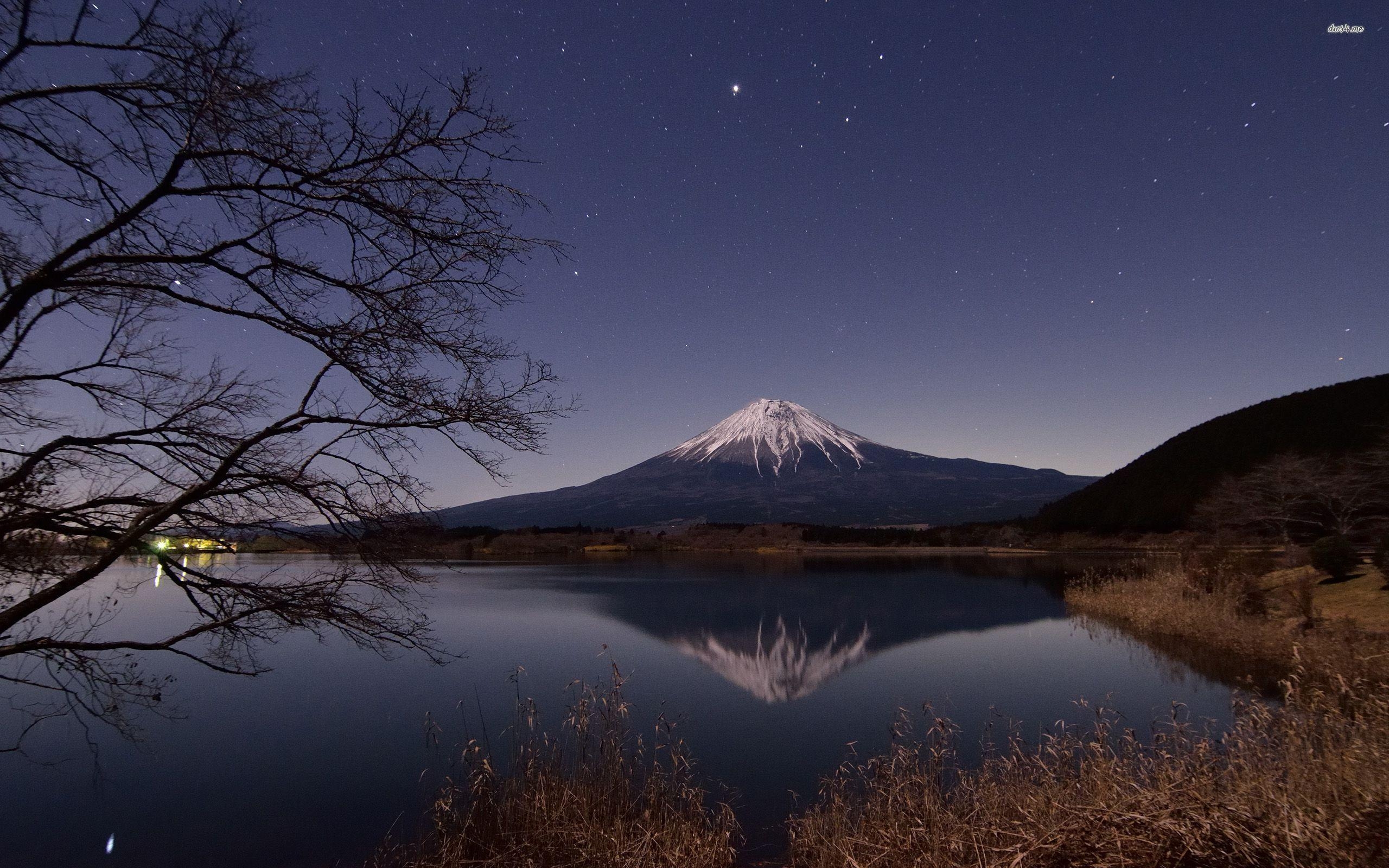 Mount Fuji, Clipart, Farbe, Hintergrund, Landschaft, 2560x1600 HD Desktop