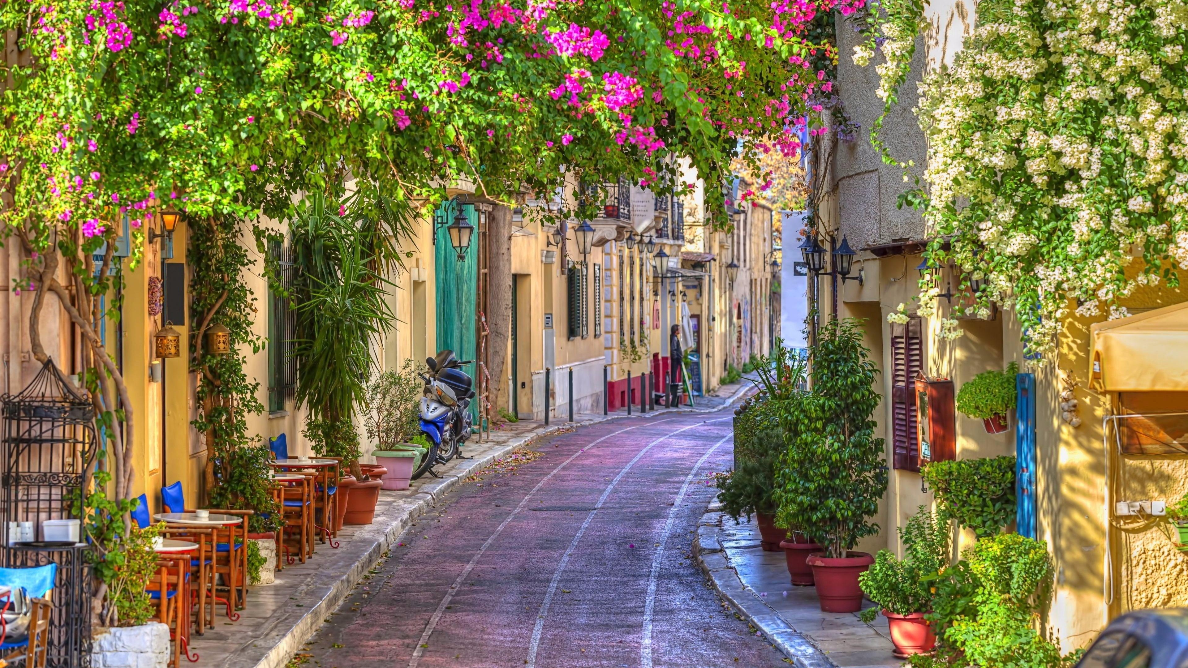 Plaka, Athen, Griechenland, Historische, Studio, 3840x2160 4K Desktop