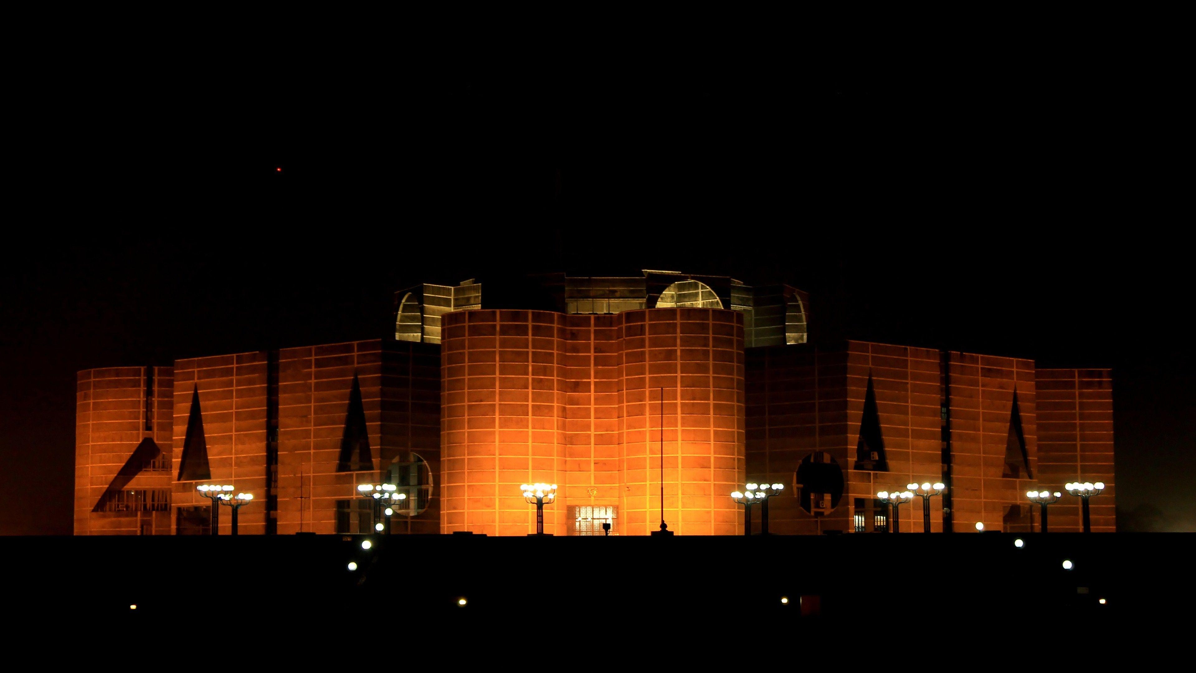 Bangladesch, Parlamentsgebäude, Architektur, Hauptstadt, Dhaka, 3840x2160 4K Desktop