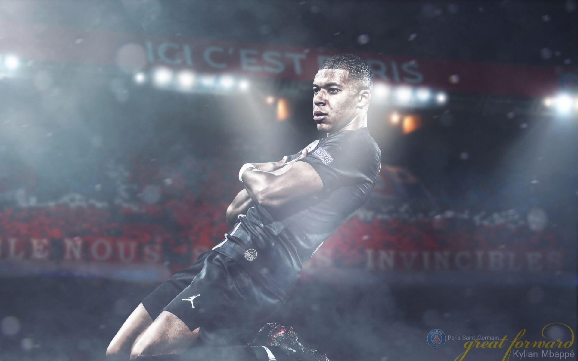 Kylian Mbappé, Fan Art, Fußball, Stürmer, Download, 1920x1200 HD Desktop