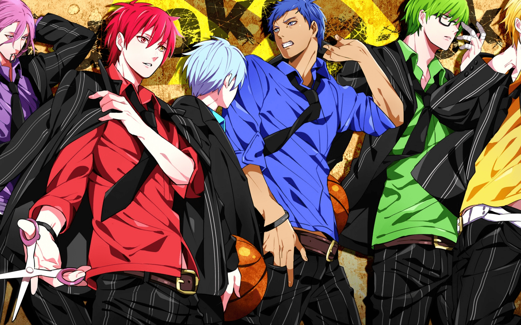 Kuroko's Basketball, Anime, 14x1050, Wallpaper, Spieler, 1680x1050 HD Desktop