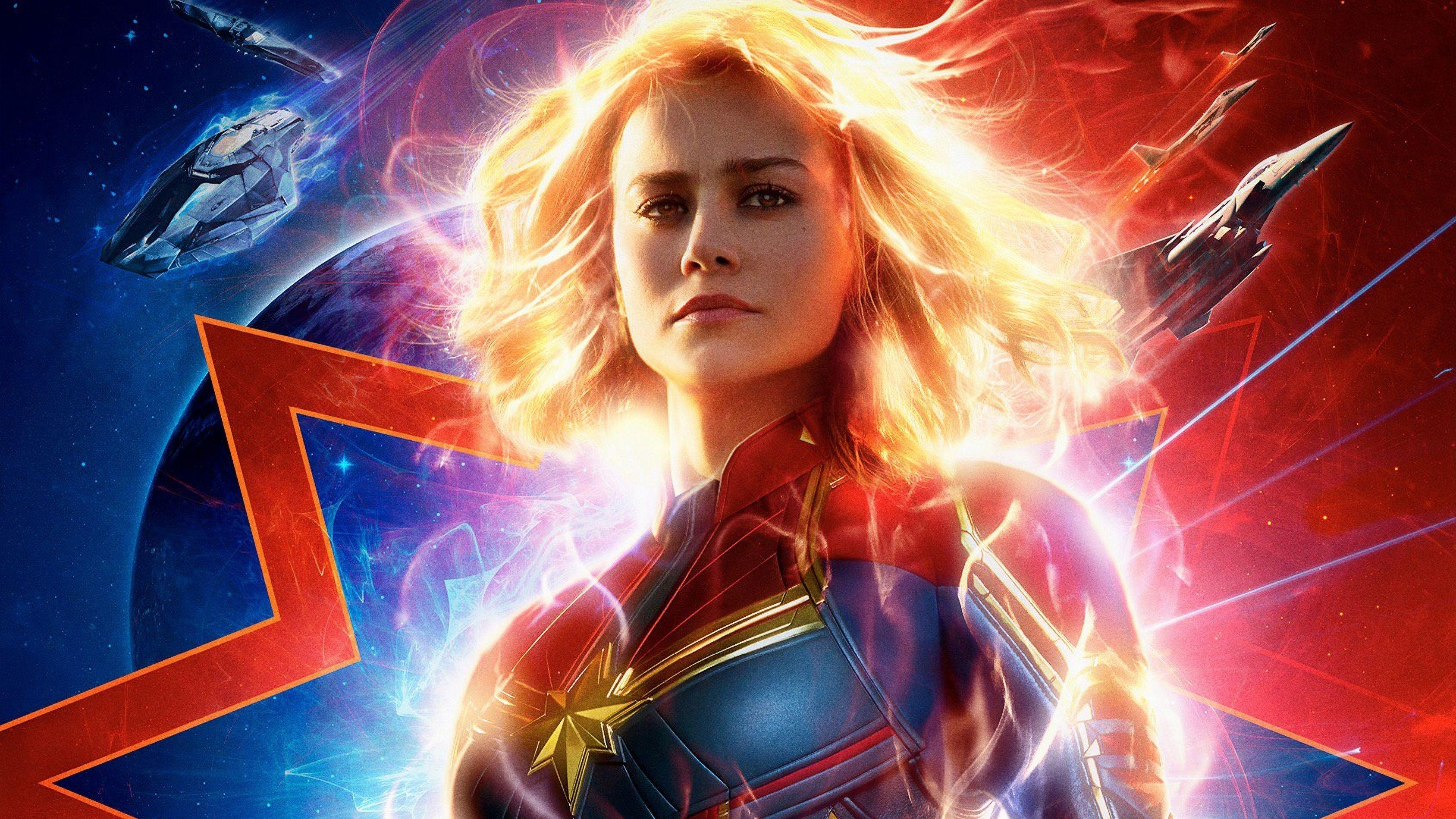 Captain Marvel, 2019, Film, 4K, Superheld, 3380x1900 HD Desktop