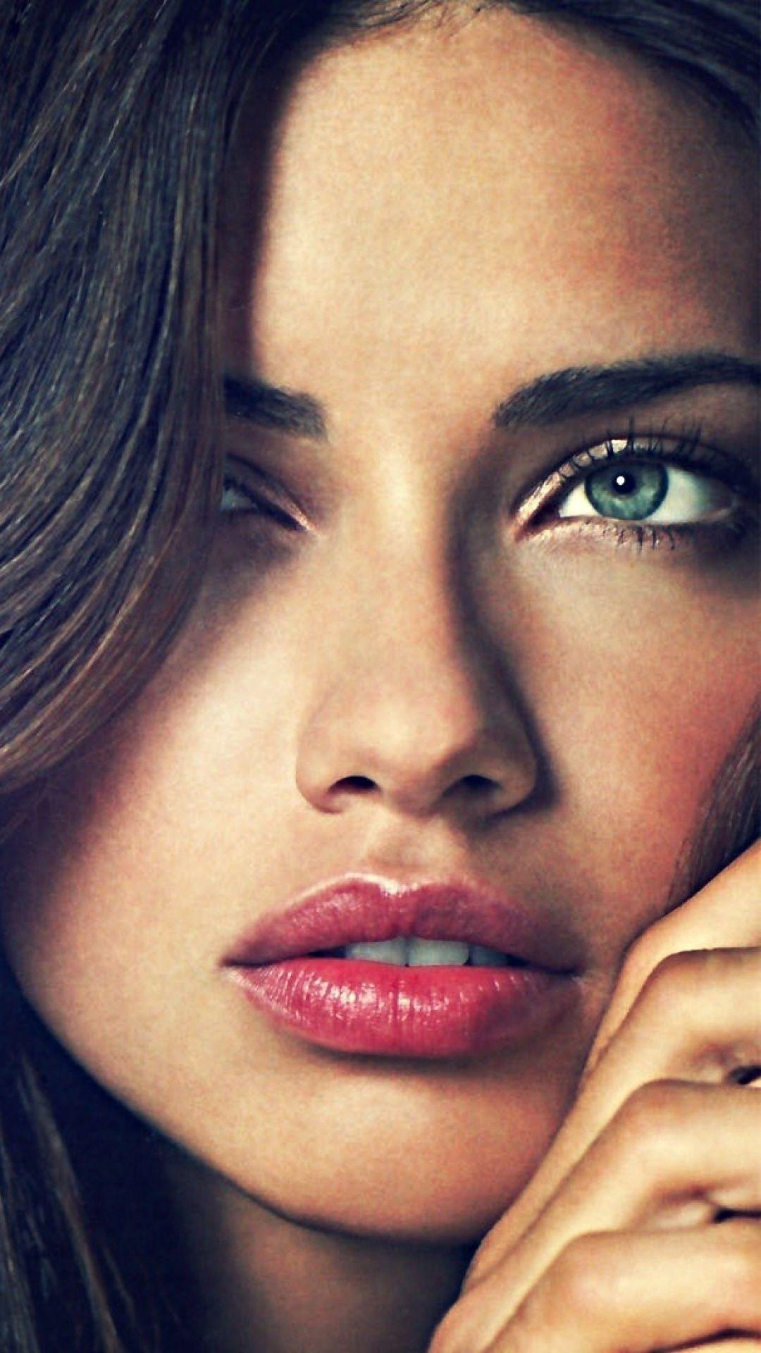 Adriana Lima, Victoria's Secret, HTC One, Modell, Glamour, 1080x1920 Full HD Handy