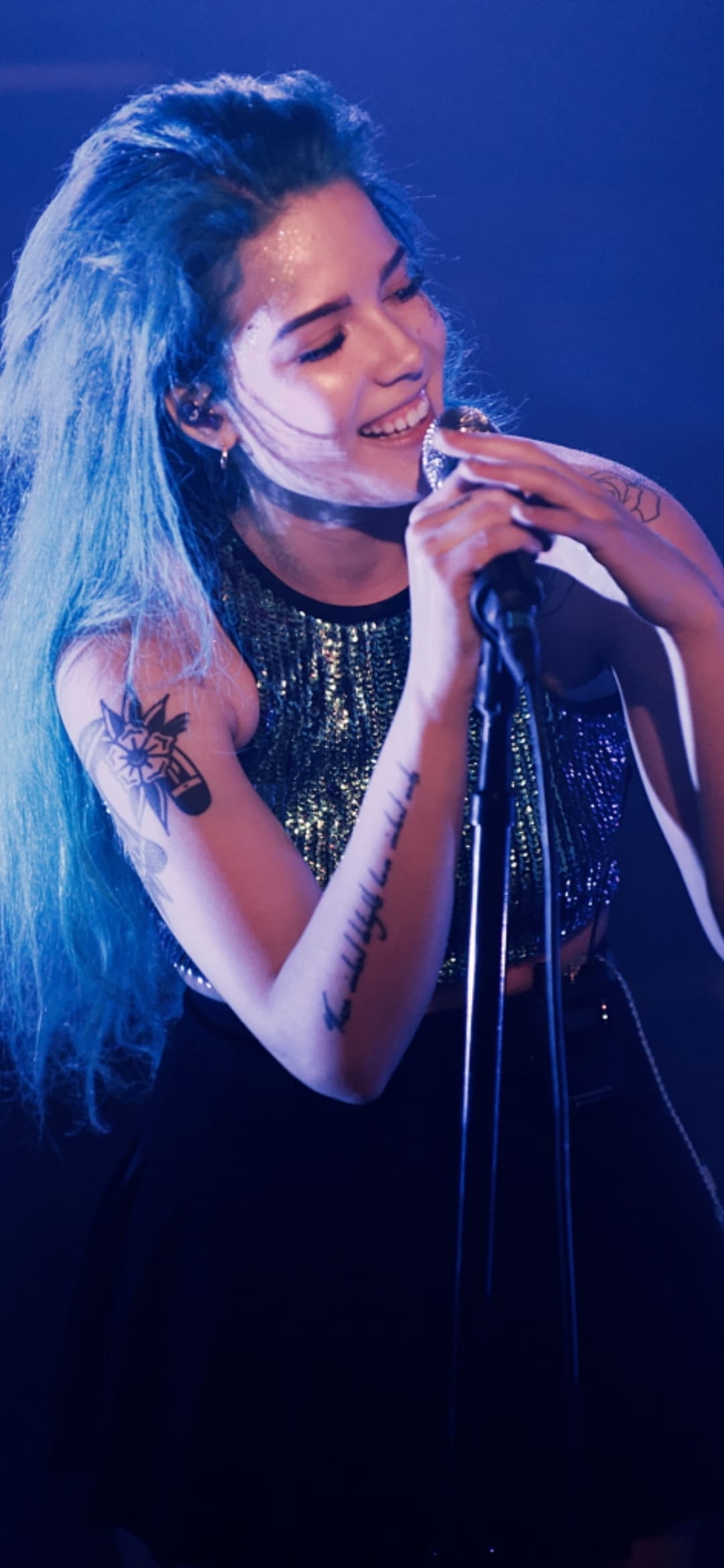 Halsey, 2020, Hintergrund, Musik, Pop, 1080x2340 HD Handy