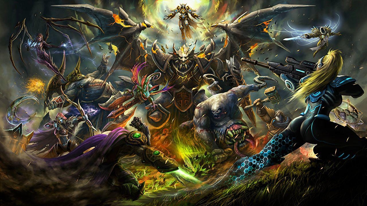 Heroes of the Storm, WoW, Diablo, Starcraft, Kerrigan, 1280x720 HD Desktop