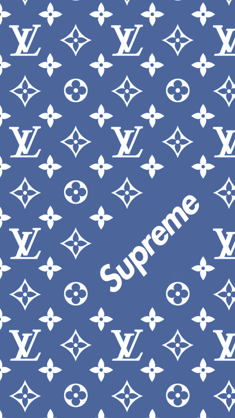 Louis Vuitton, Supreme, Muster, Hintergrund, Luxus, 750x1340 HD Handy