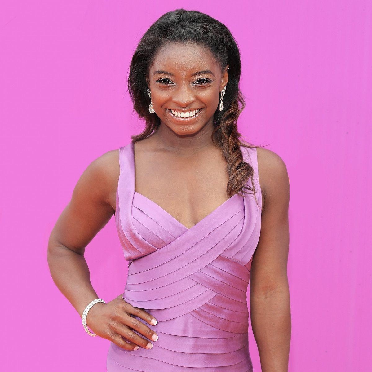 Simone Biles, Sport, Tapferkeit, Hintergrund, Gymnastik, 1200x1200 HD Handy