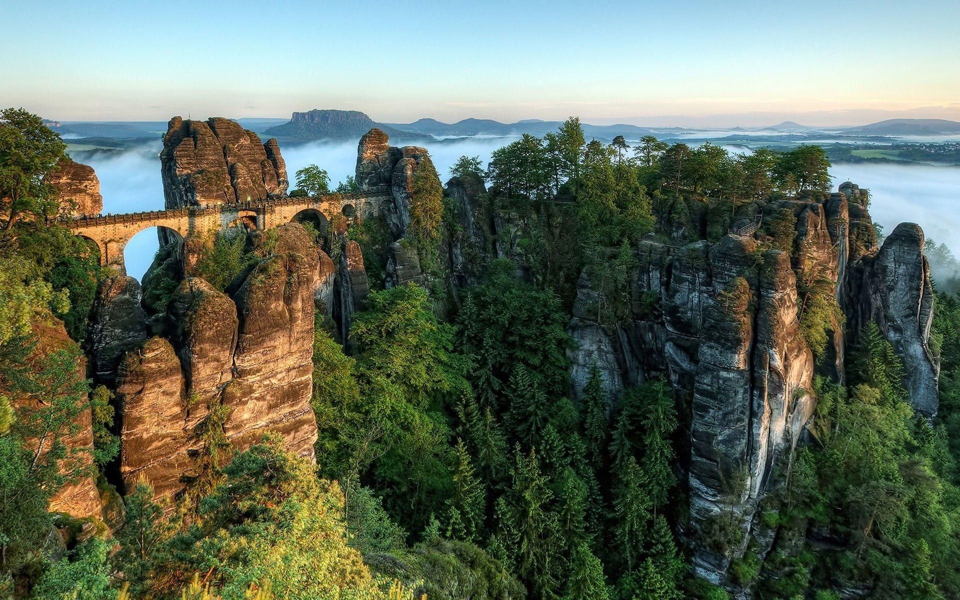 Bastei Brücke, Deutschland, Reisen, Landschaft, 1920x1200 HD Desktop