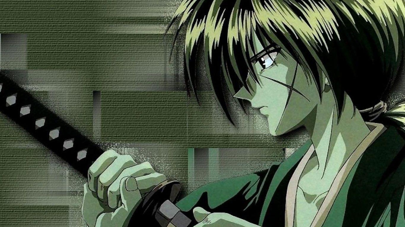 Samurai X, Kenshin Himura, Handy Wallpaper, Anime, Manga, 1370x770 HD Desktop