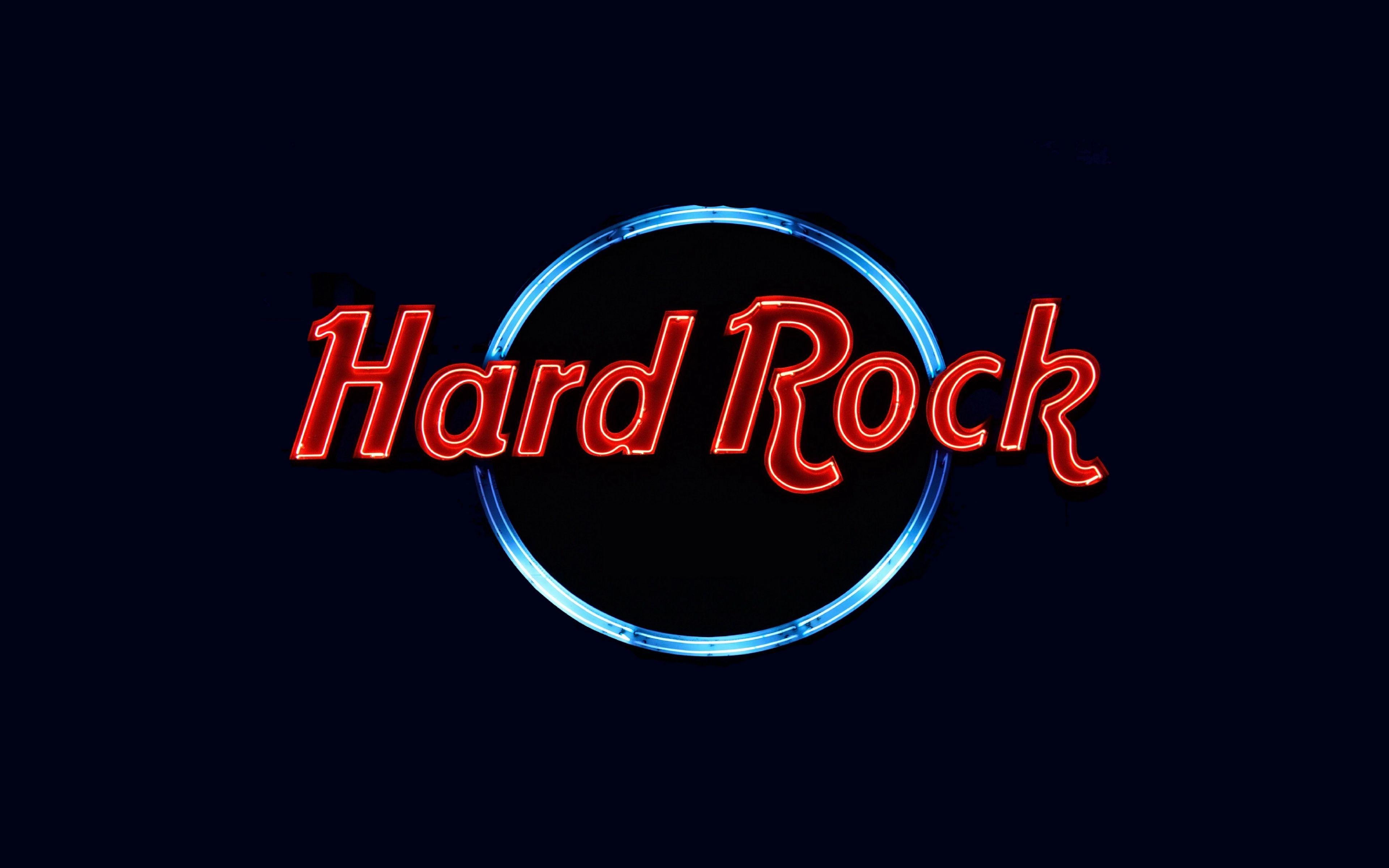 Hard Rock, Neon, Schrift, Download, Bild, 3840x2400 4K Desktop