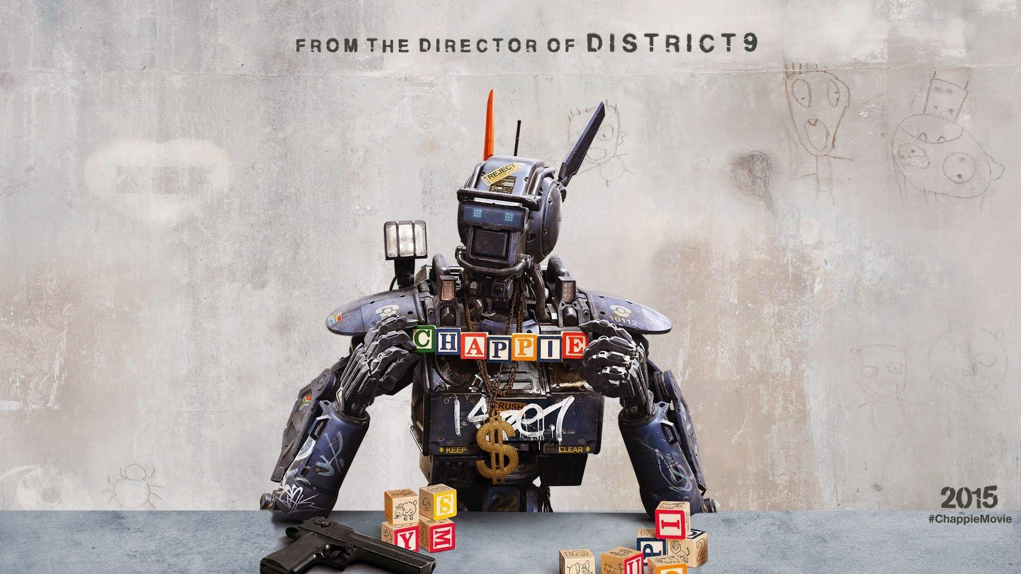 Chappie Film, Roboter, Bild, futuristisch, Sci-Fi, 2050x1160 HD Desktop