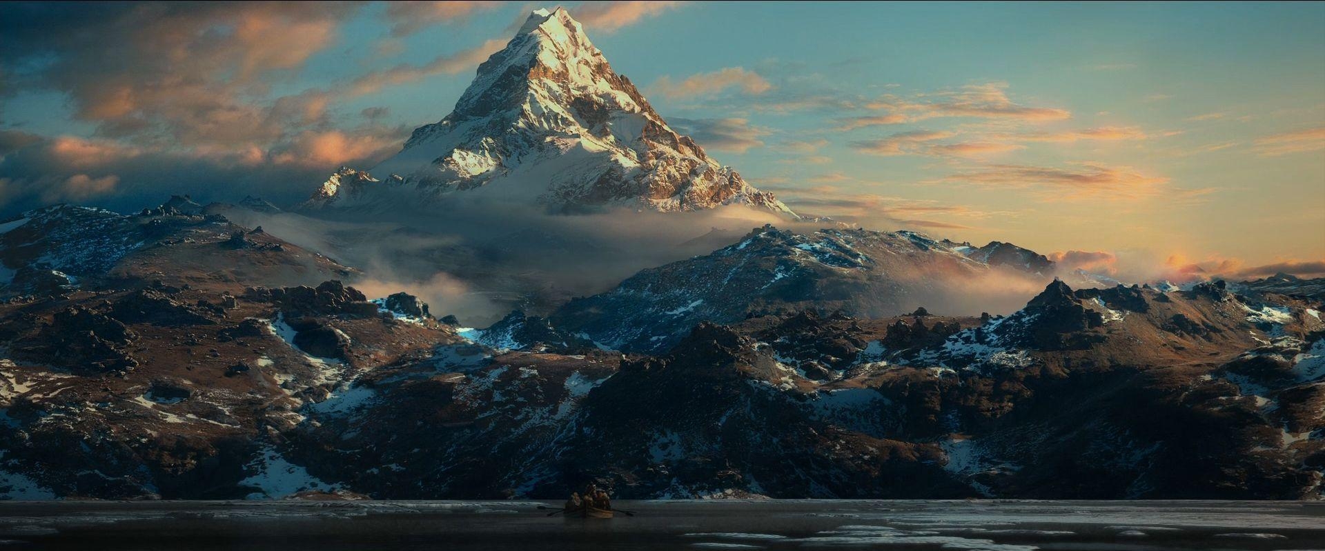 Erebor, Filme, Fantasy, Berg, Landschaft, 1920x800 Dual Screen Desktop