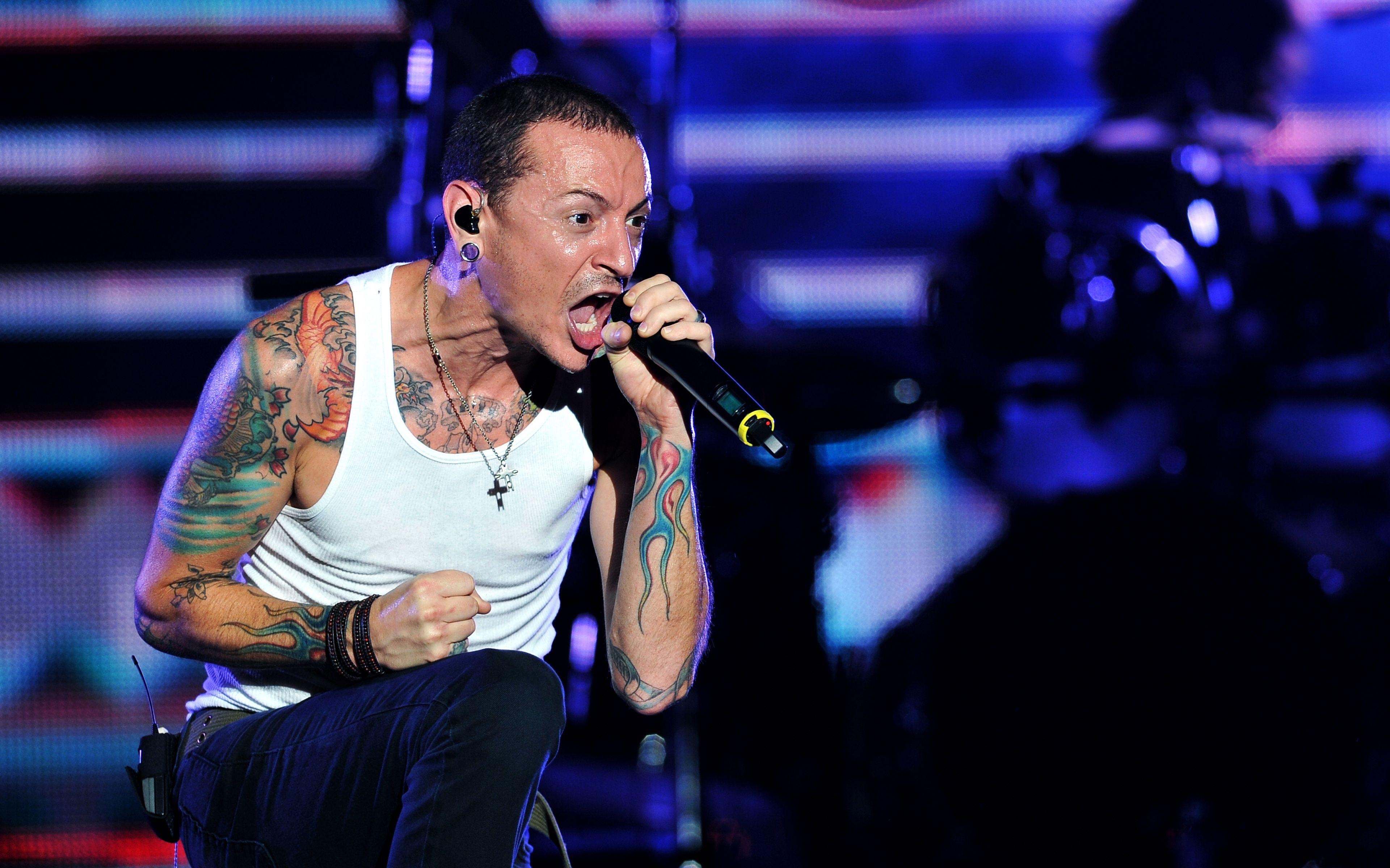 Chester Bennington, Linkin Park, Sänger, Rock, Konzert, 3840x2400 4K Desktop