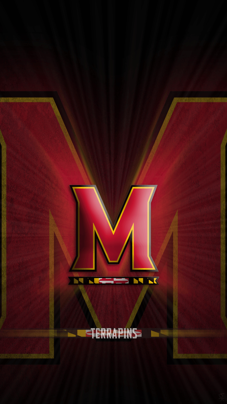 Maryland Terps, Sport, Design, Hintergrund, USA, 750x1340 HD Handy