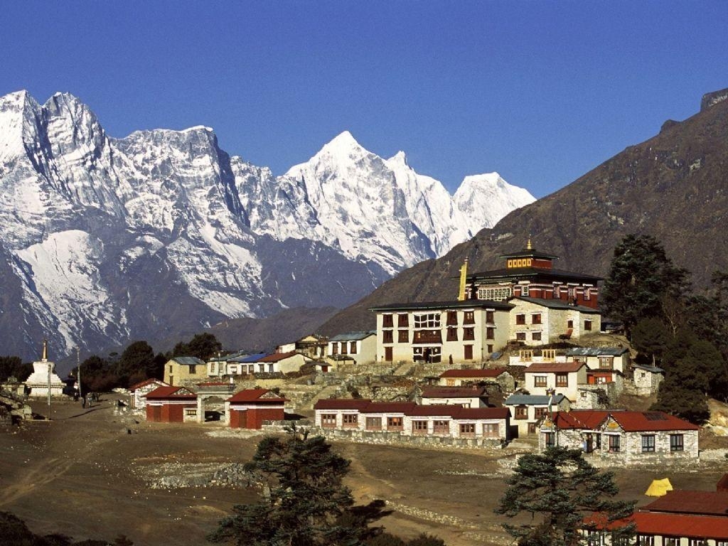 Kloster, Nepal, spirituell, Architektur, 1030x770 HD Desktop